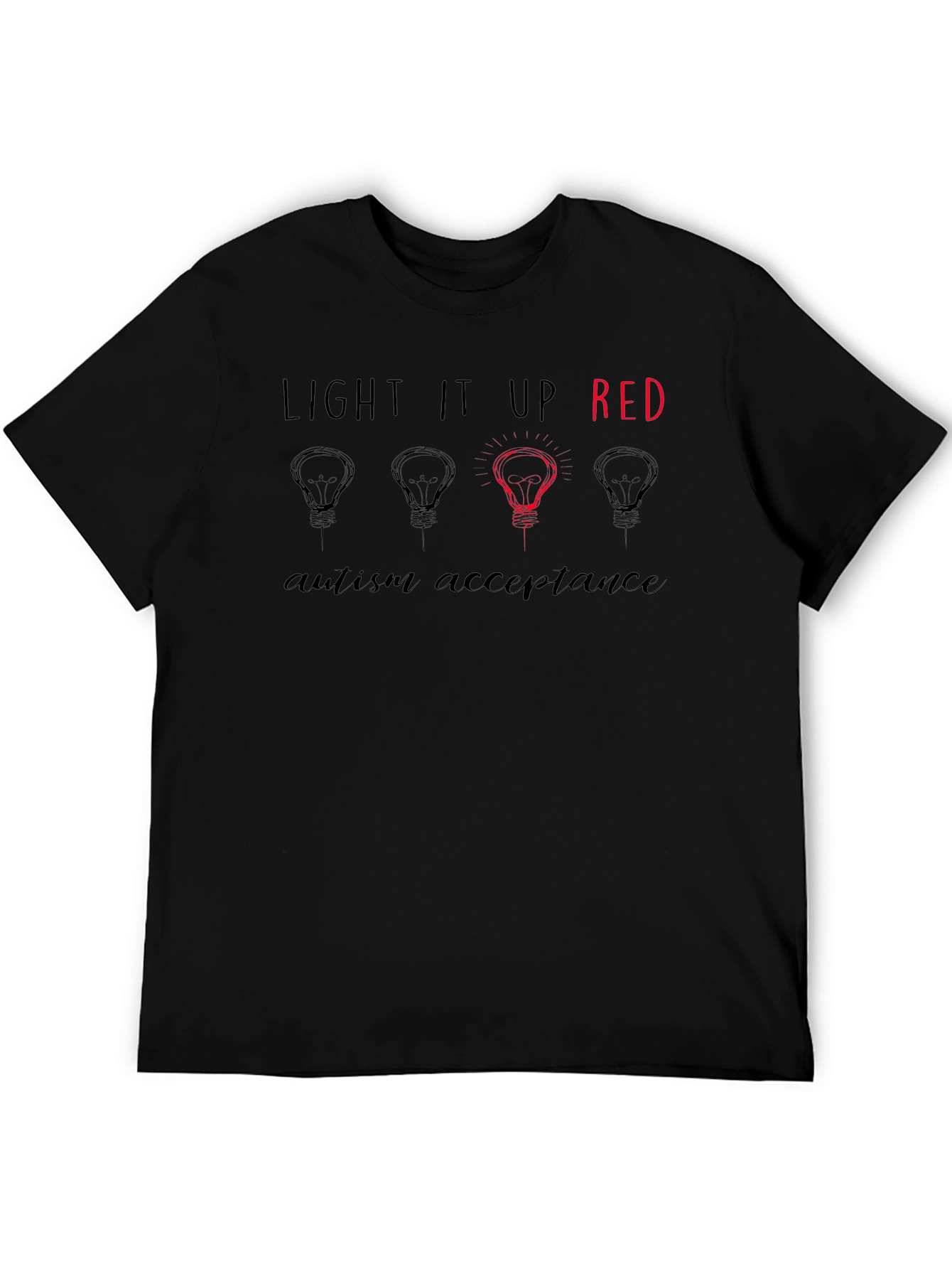 Autism Awareness Tee - Light It Up Red