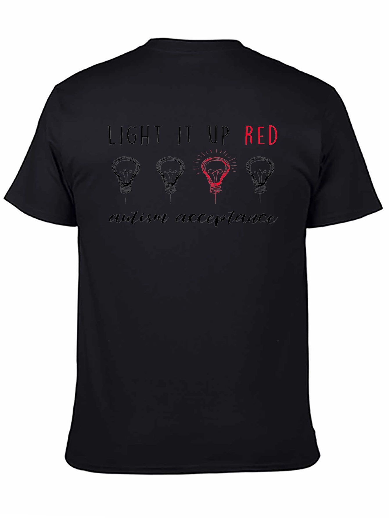 Autism Awareness Tee - Light It Up Red