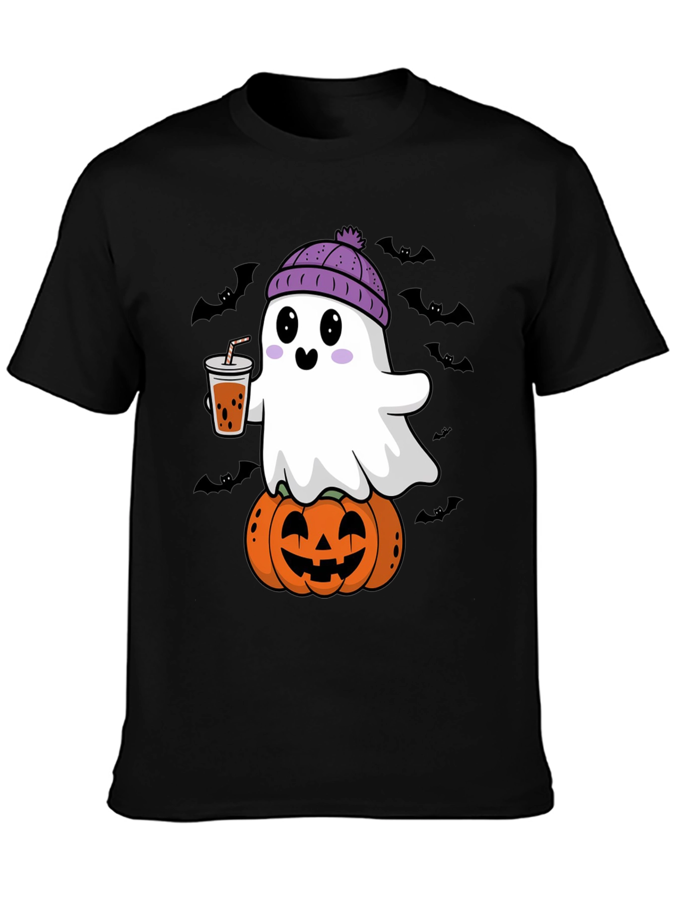 Halloween Ghost Pumpkin T-Shirt