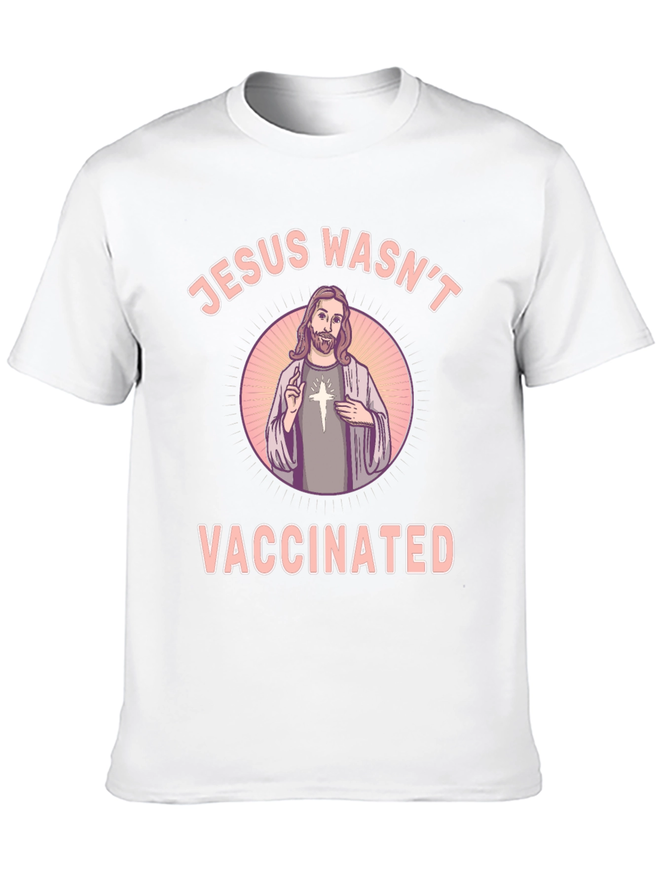 Jesus Wasnt Vaccinated Black T-Shirt
