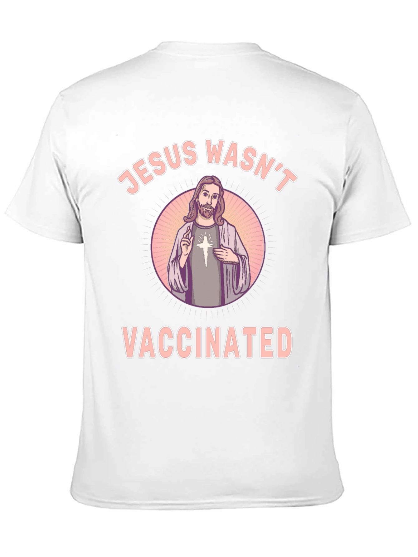 Jesus Wasnt Vaccinated Black T-Shirt
