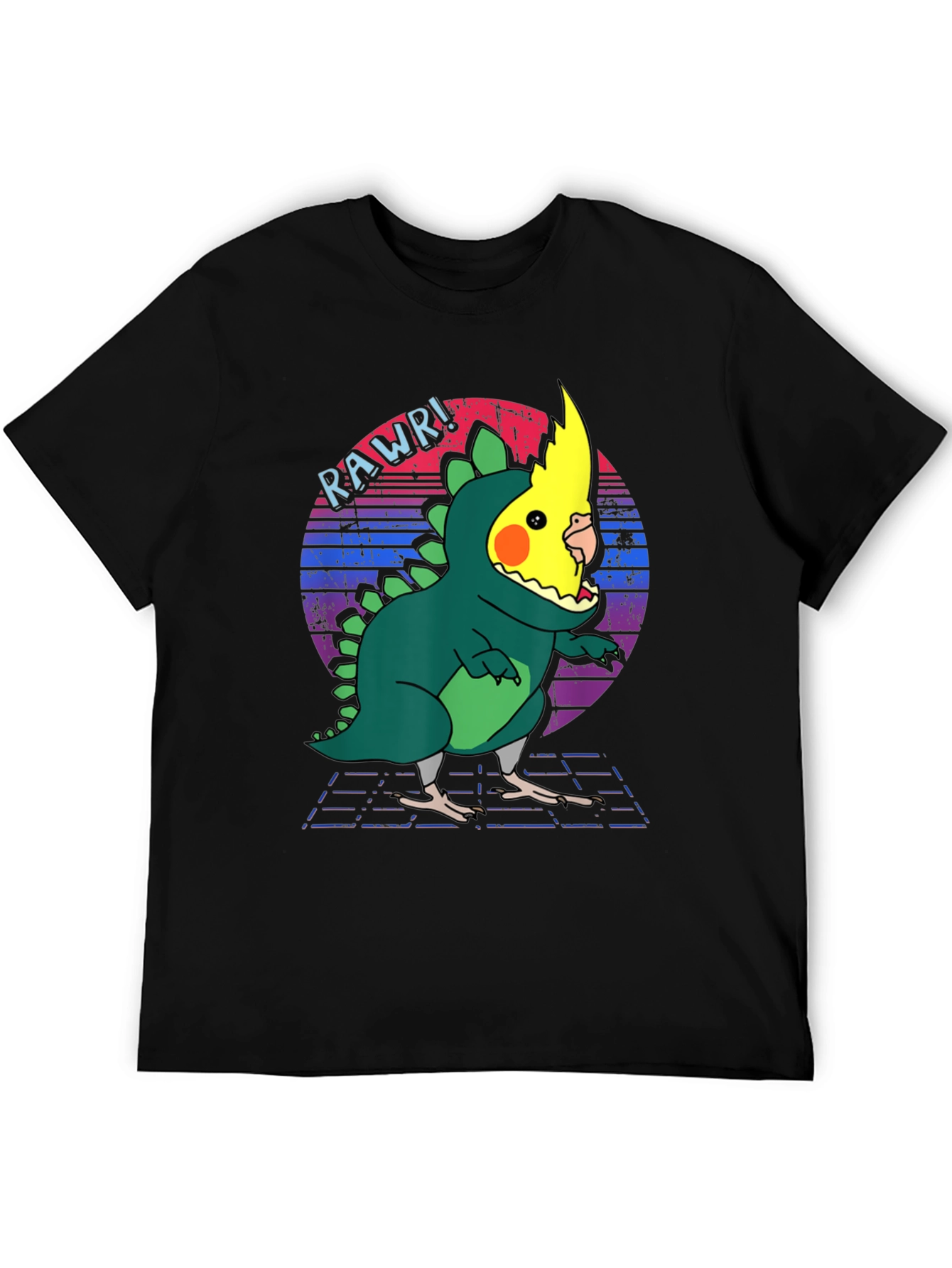 Funny Cockatiel Dinosaur T-Shirt