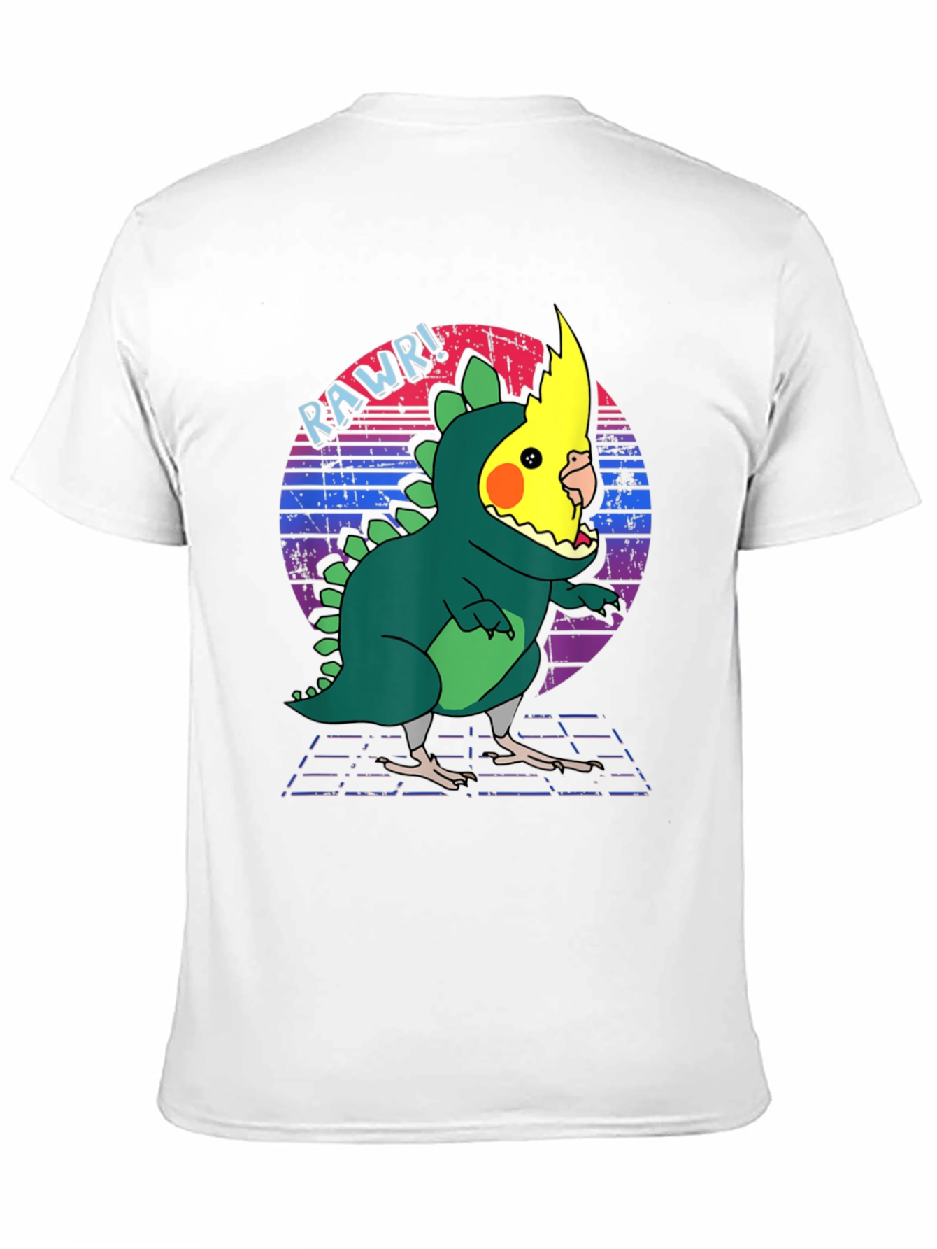 Funny Cockatiel Dinosaur T-Shirt