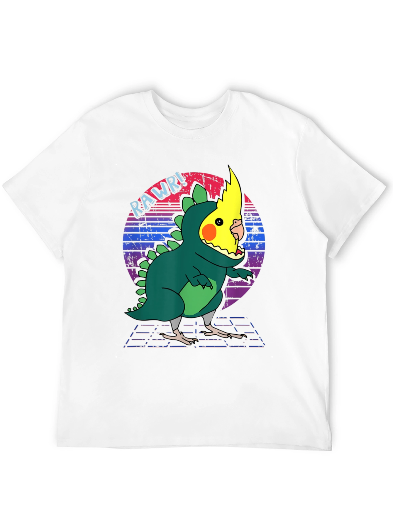 Funny Cockatiel Dinosaur T-Shirt