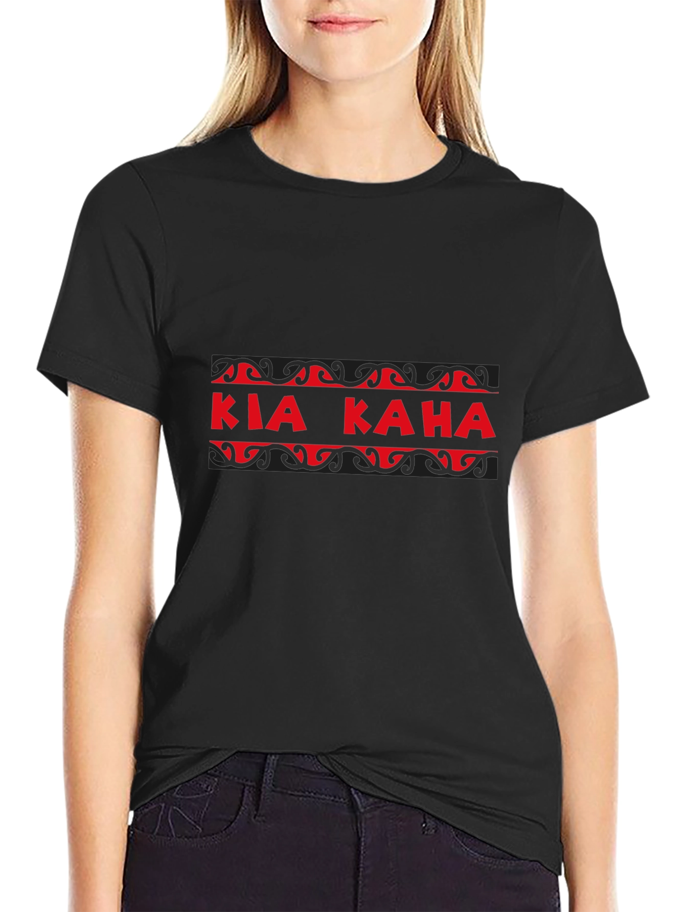 Kia Kaha Graphic Tee - Black
