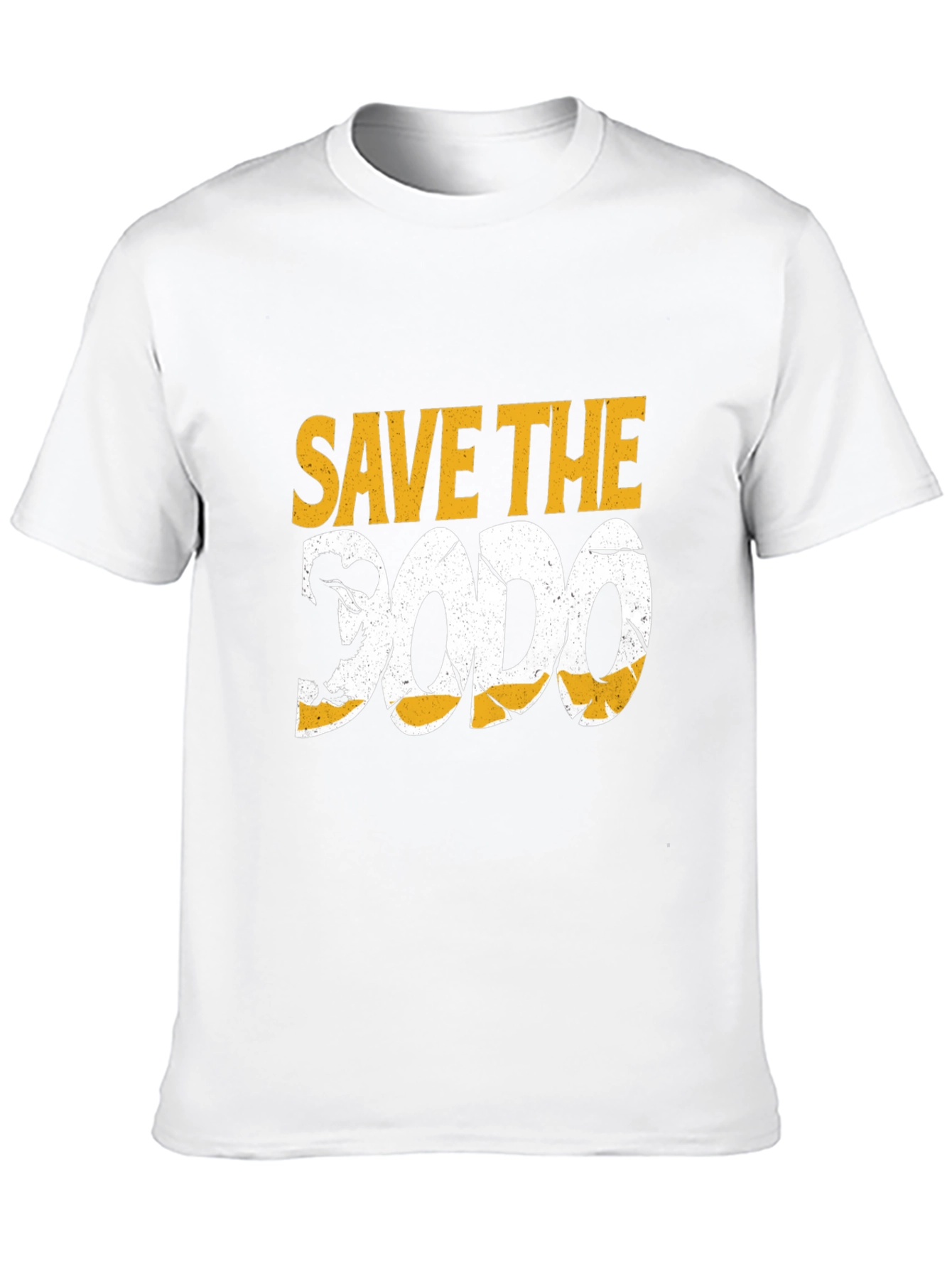 Save the Dodo Graphic Tee - Black Cotton T-Shirt