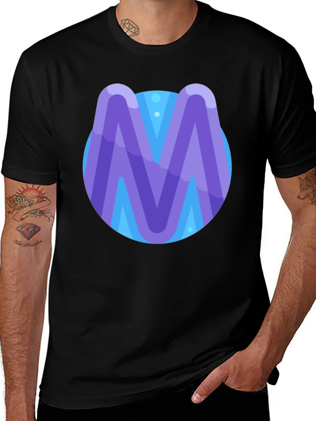 Modern Mascot Graphic Tee - Soft Cotton Blend