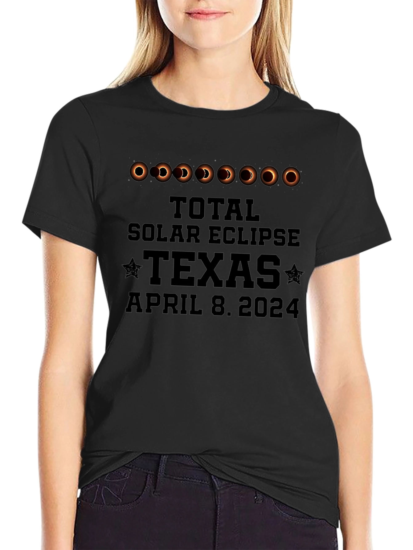 Total Solar Eclipse Texas April 8 2024 T-Shirt