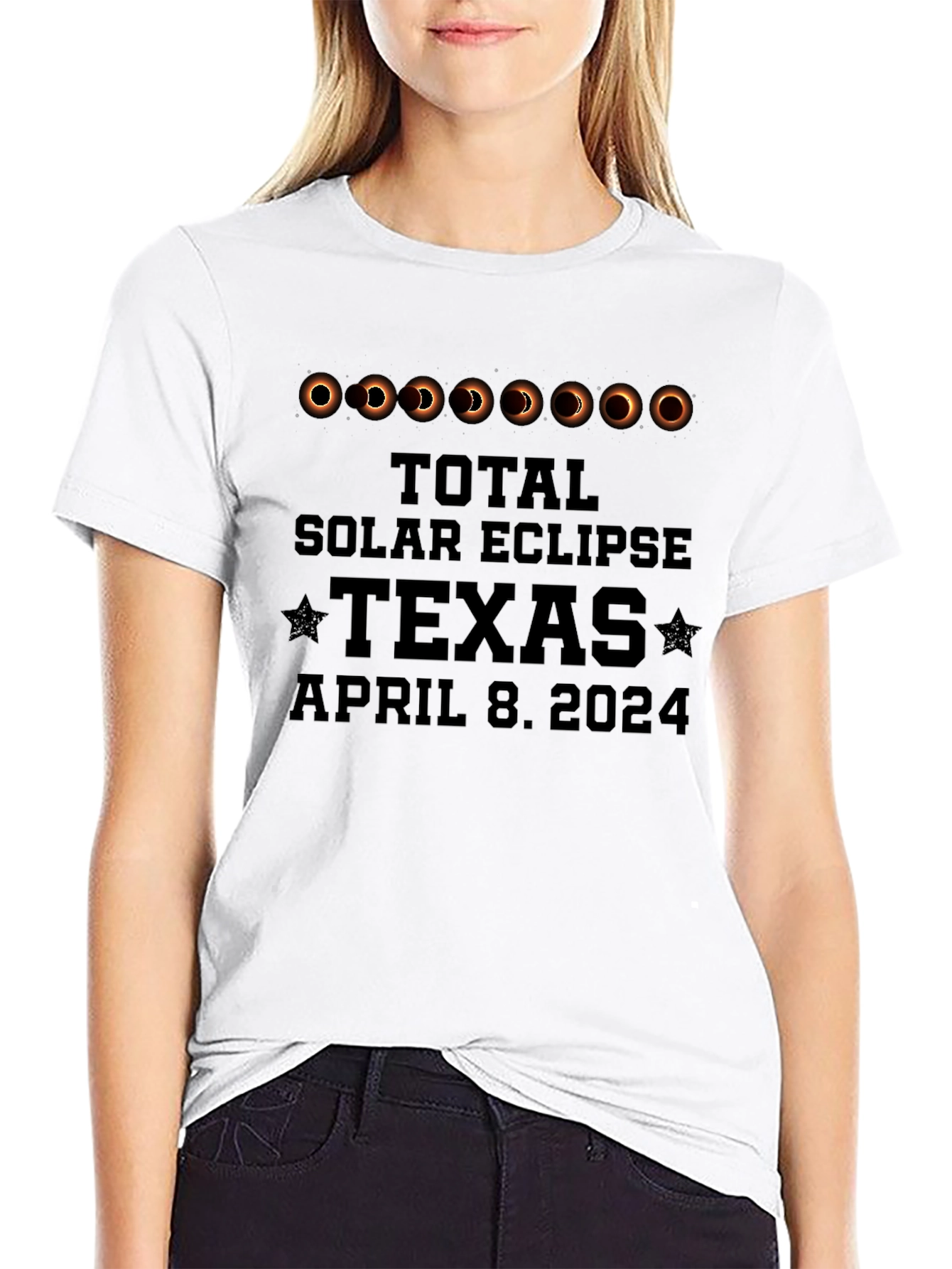 Total Solar Eclipse Texas April 8 2024 T-Shirt