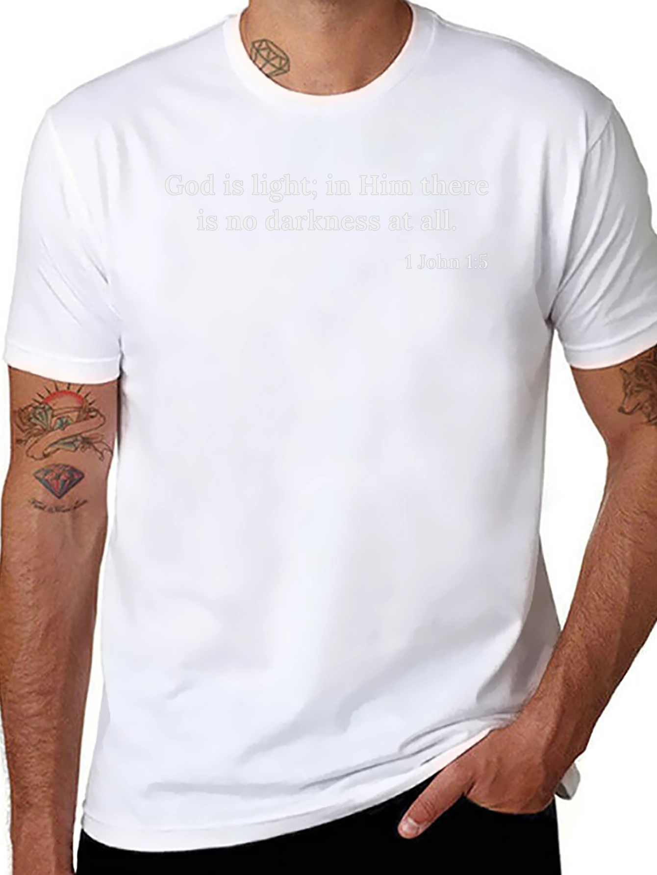 God is Light T-Shirt - Christian Scripture Verse Tee
