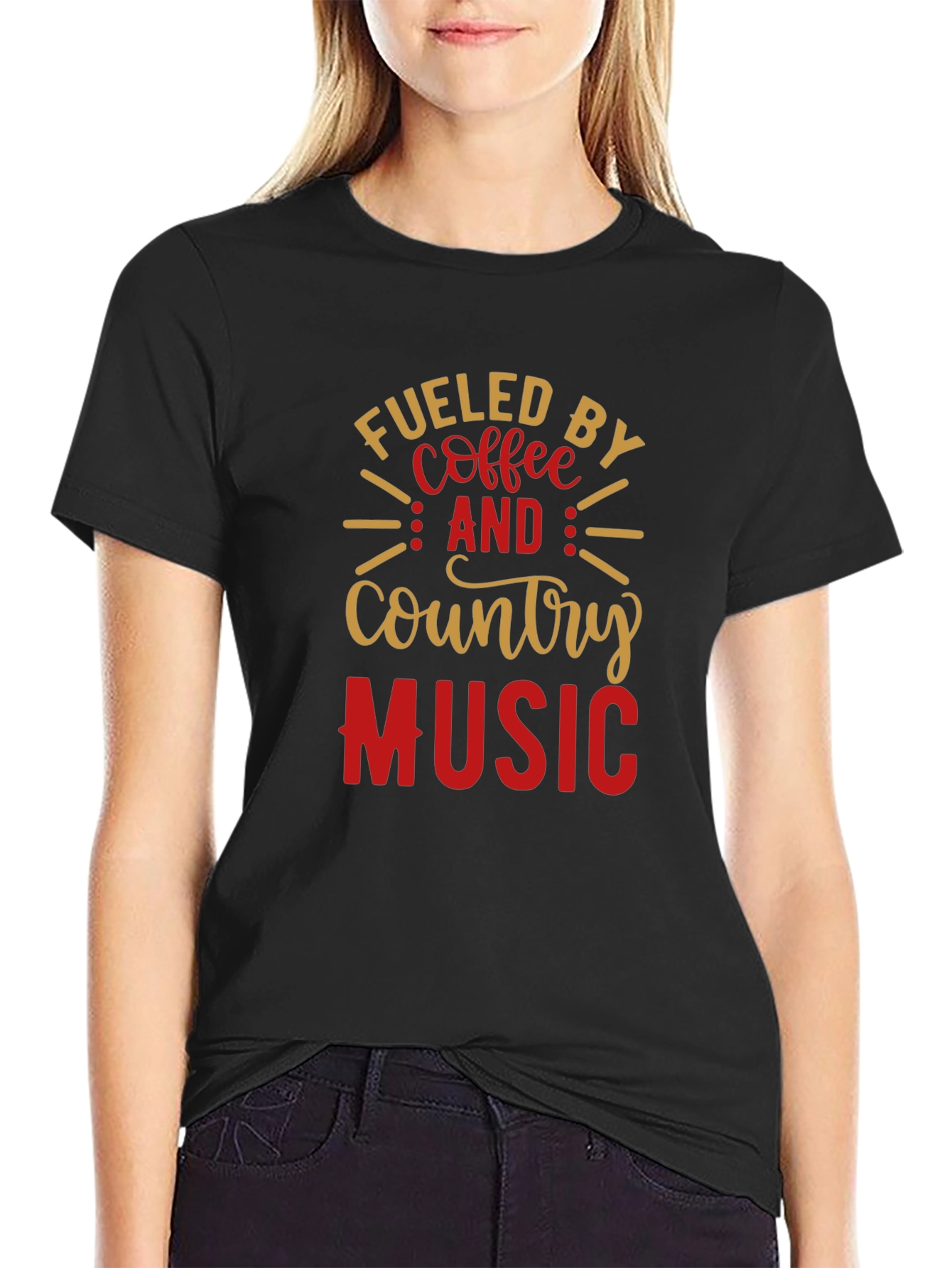 Fueled By Coffee & Country Music Graphic Tee