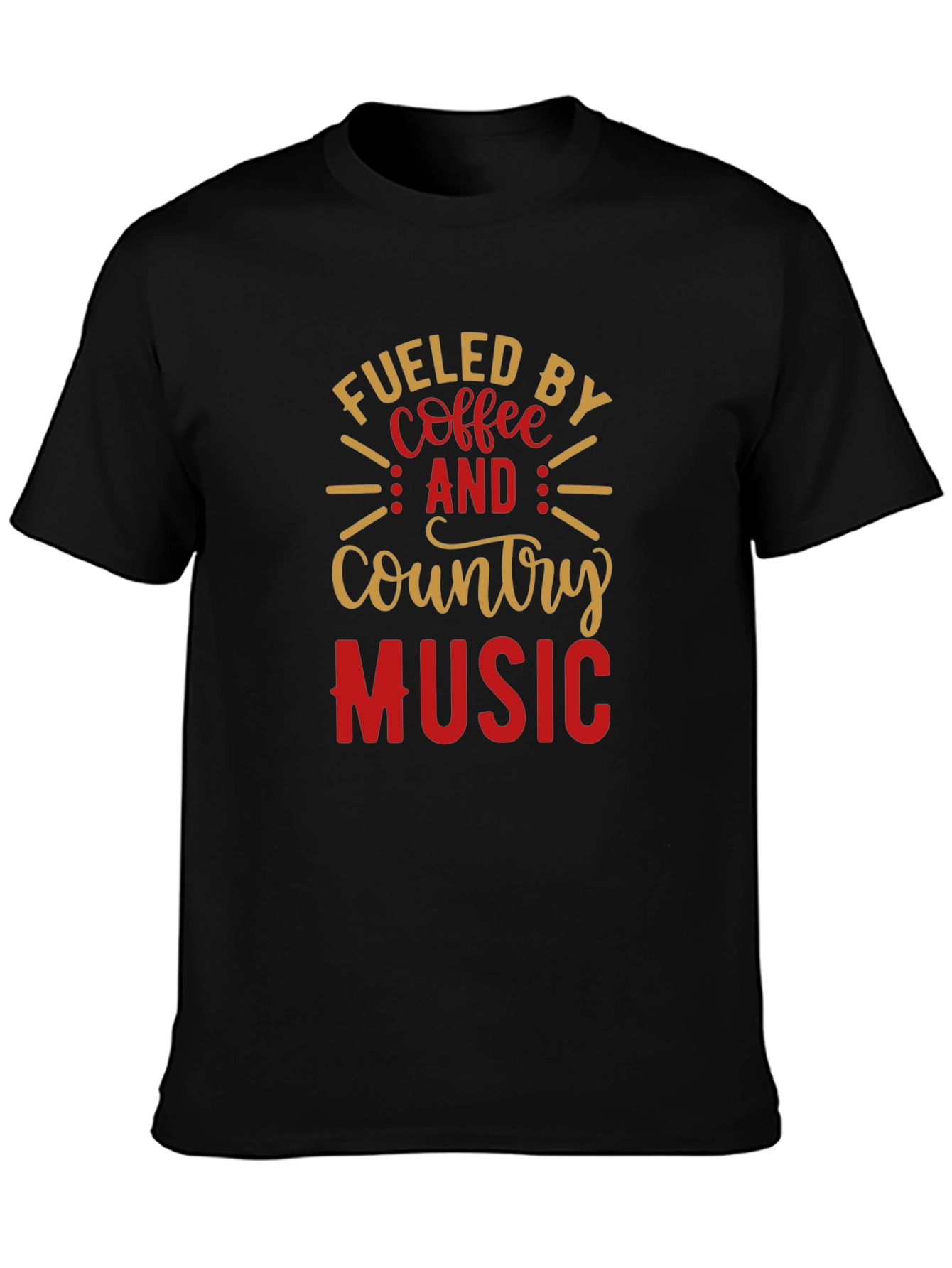 Fueled By Coffee & Country Music Graphic Tee