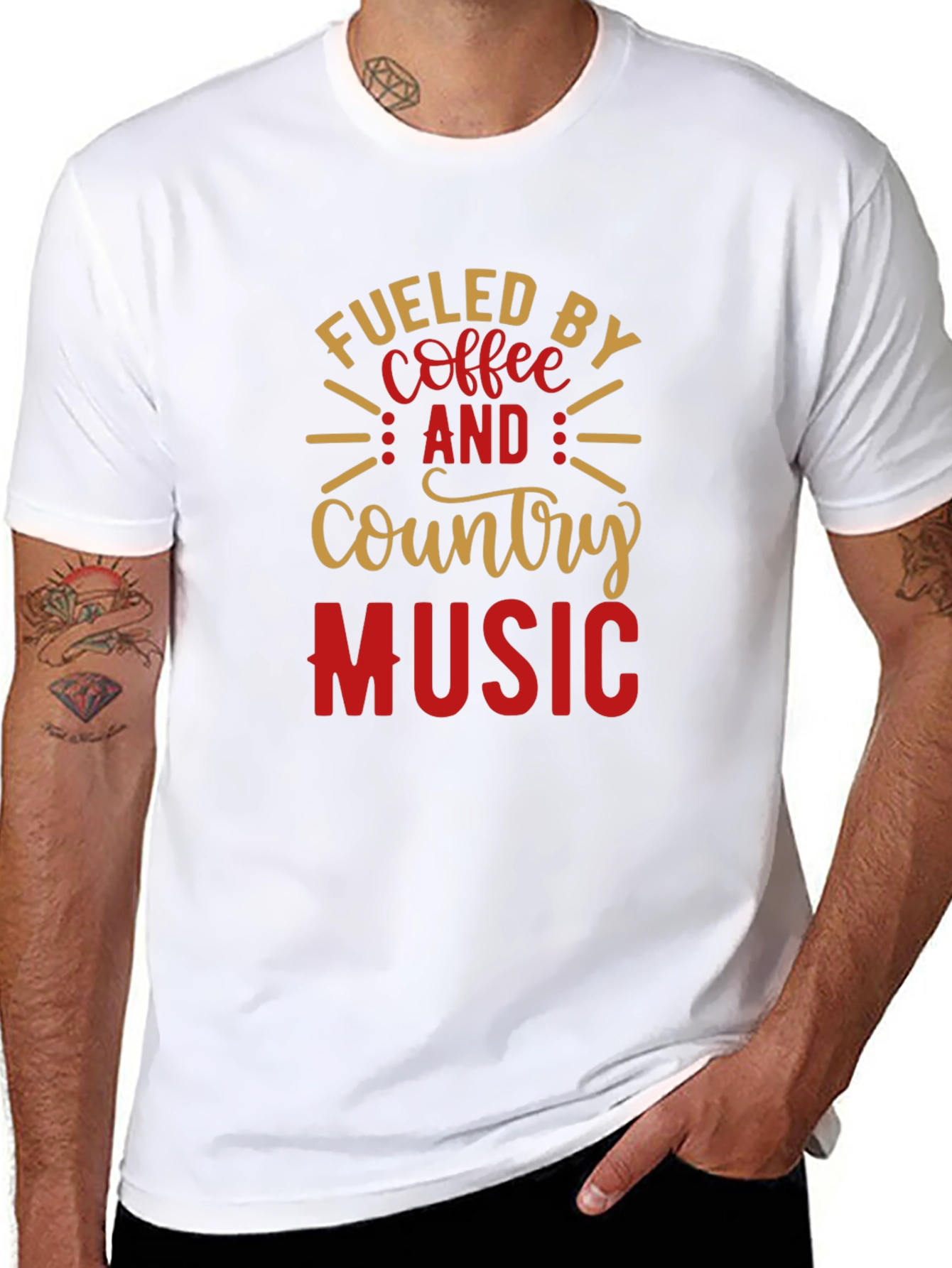 Fueled By Coffee & Country Music Graphic Tee