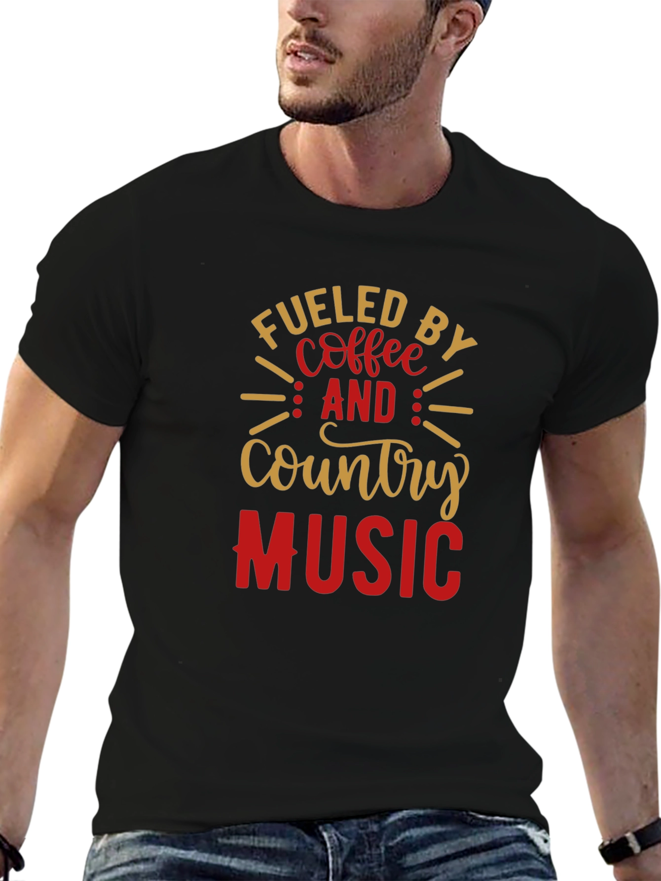 Fueled By Coffee & Country Music Graphic Tee