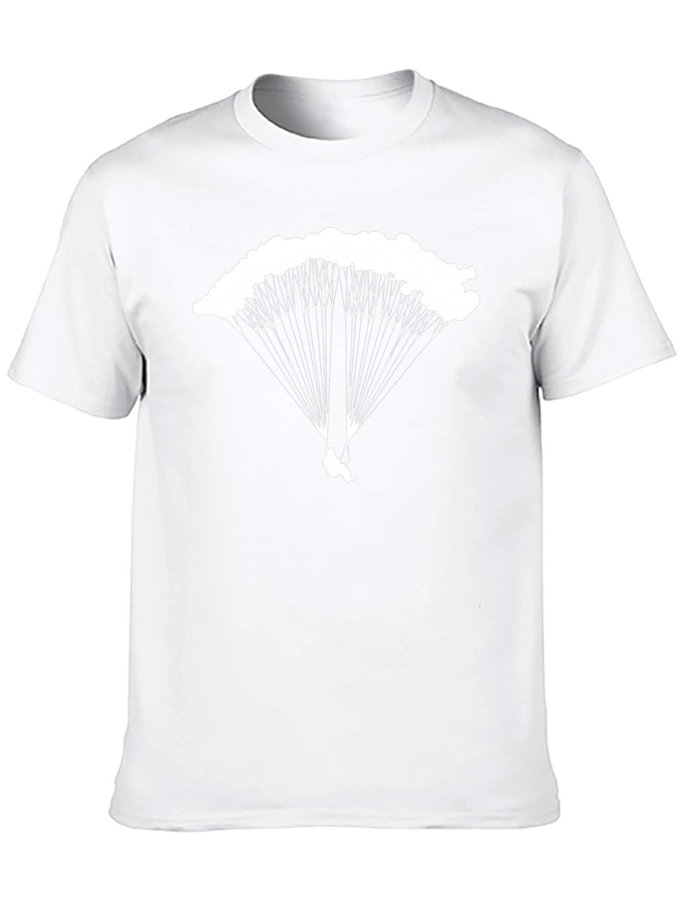 Skydiving Graphic Tee - Black Cotton T-Shirt