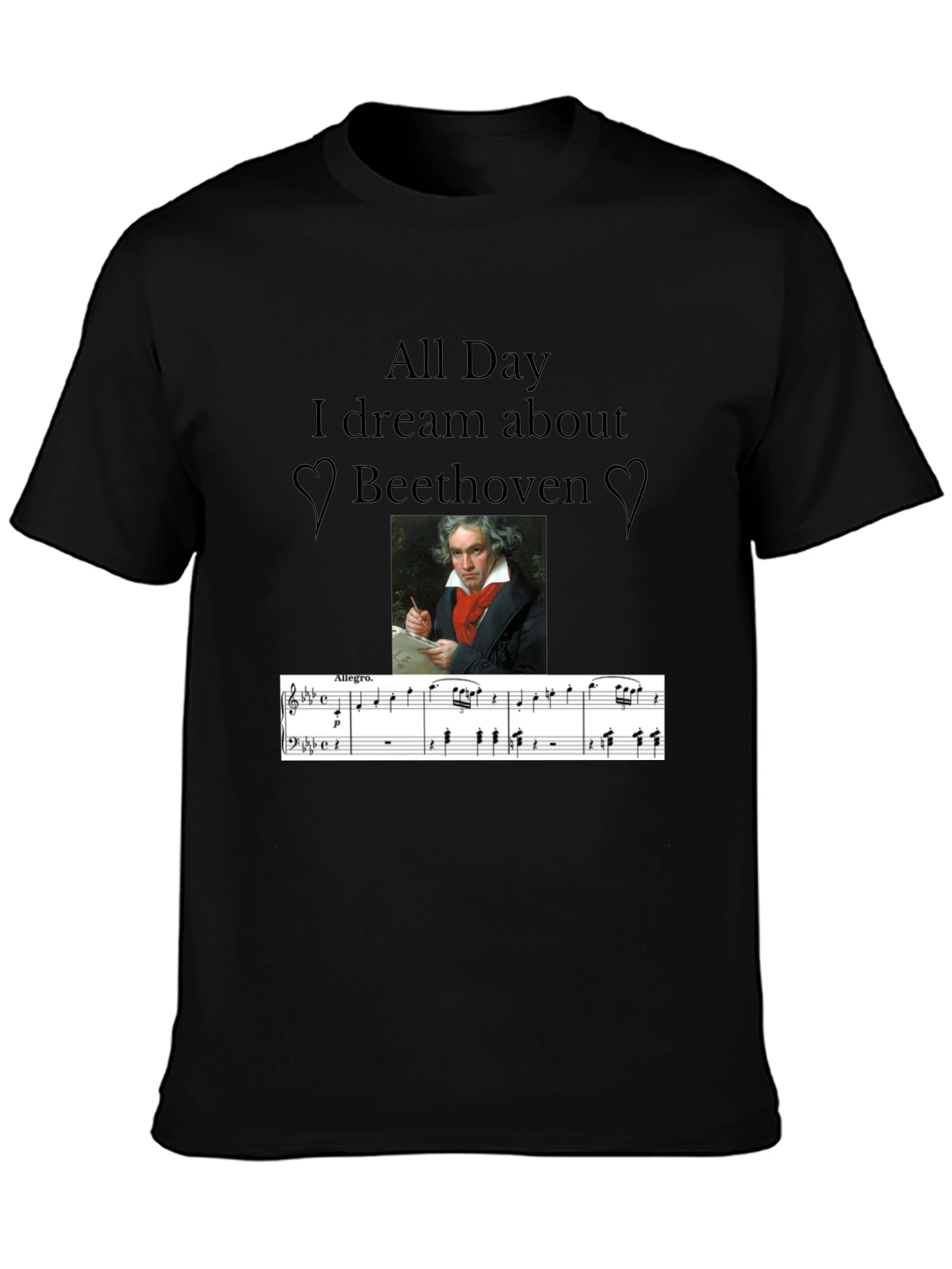 Beethoven Music Lover T-Shirt - All Day I Dream