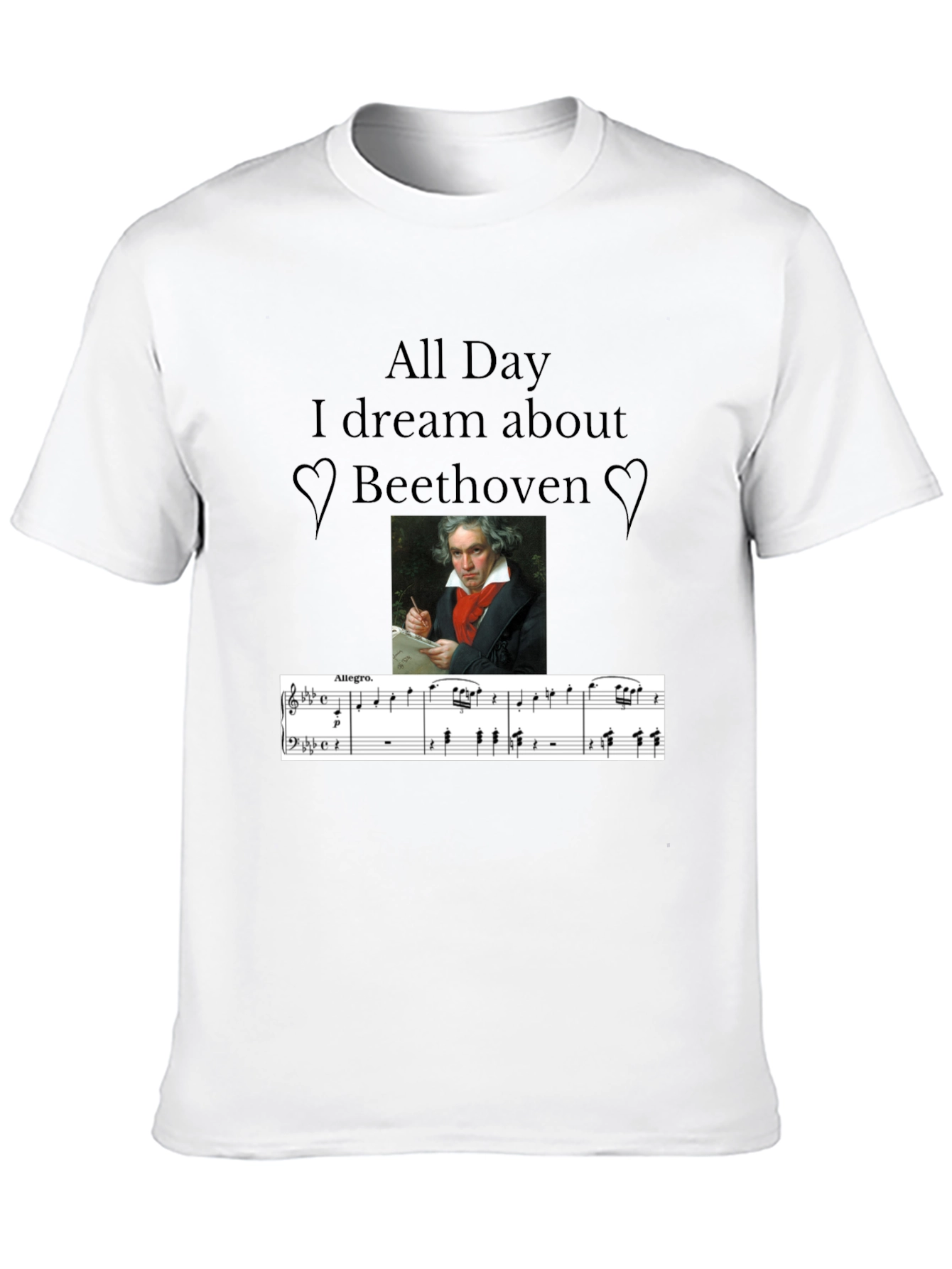 Beethoven Music Lover T-Shirt - All Day I Dream