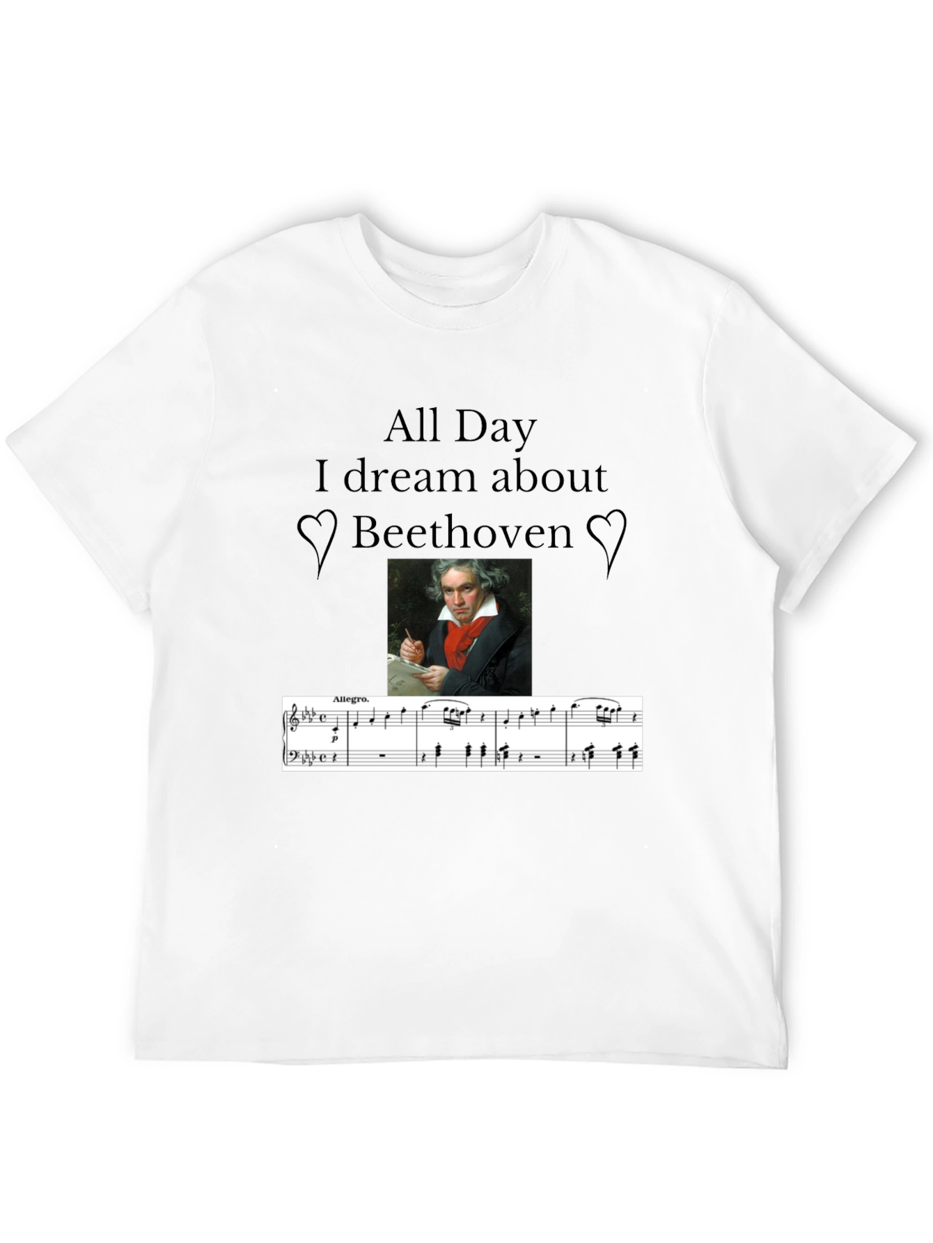 Beethoven Music Lover T-Shirt - All Day I Dream