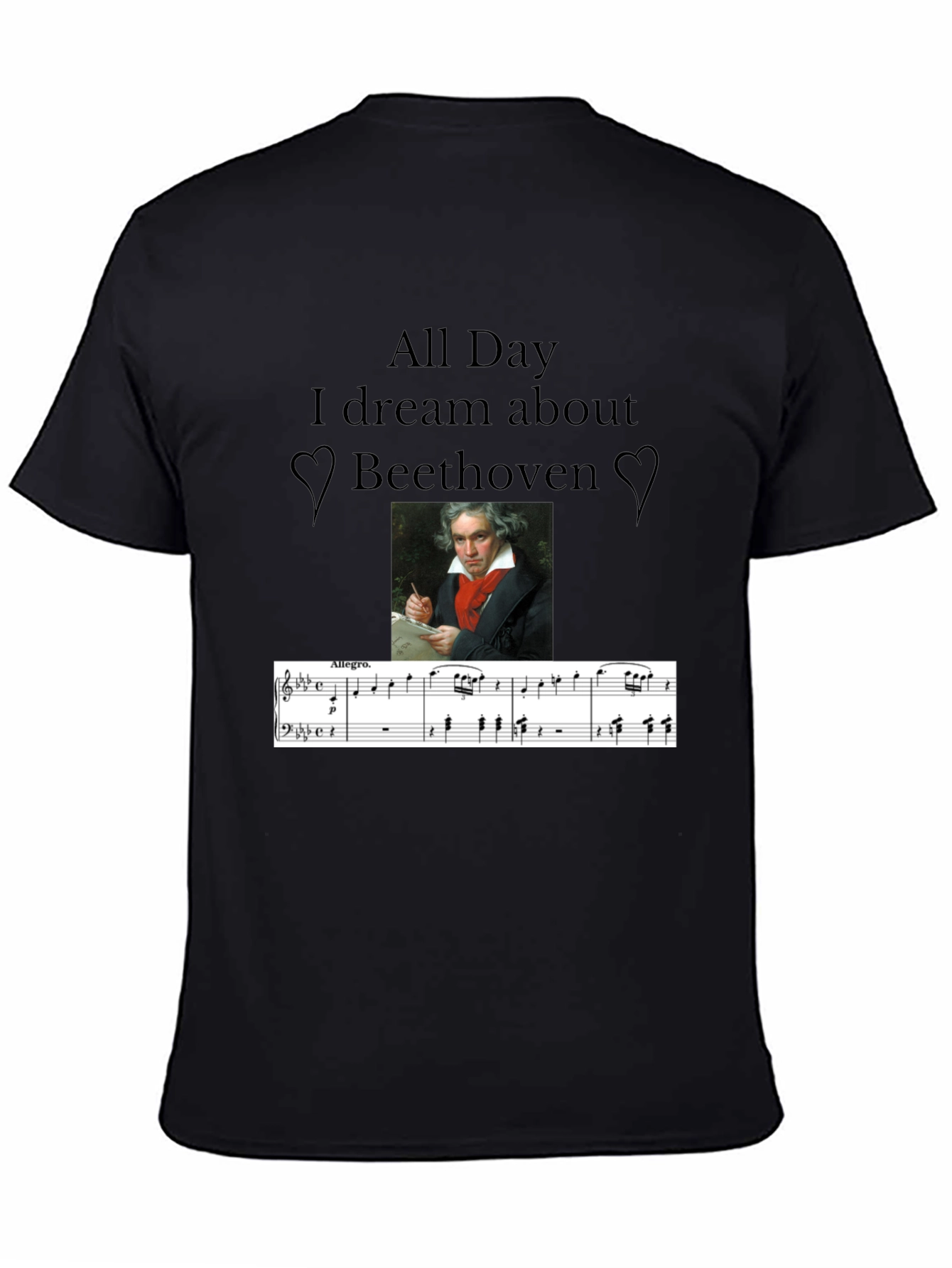Beethoven Music Lover T-Shirt - All Day I Dream