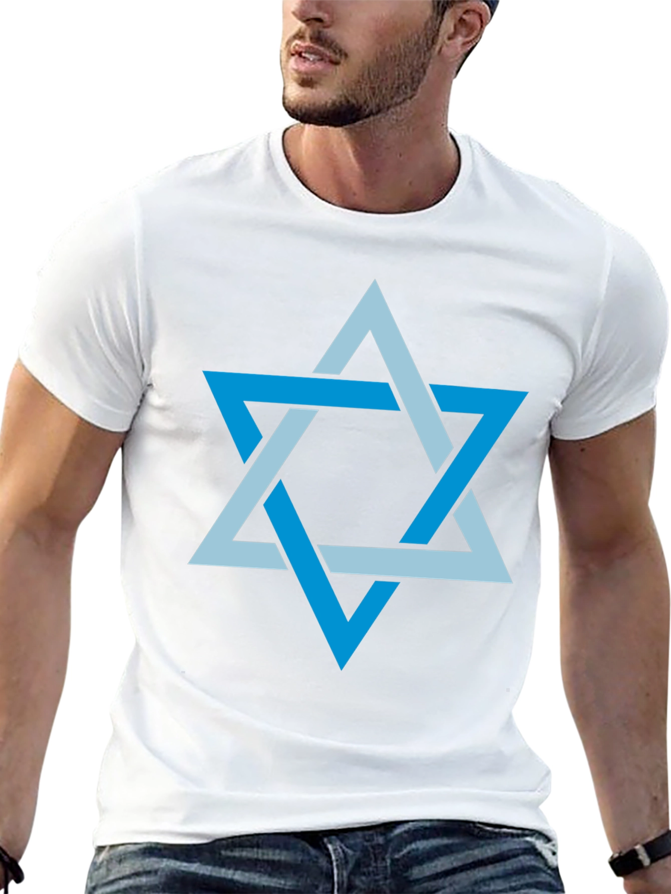 Star of David Mens Graphic T-Shirt