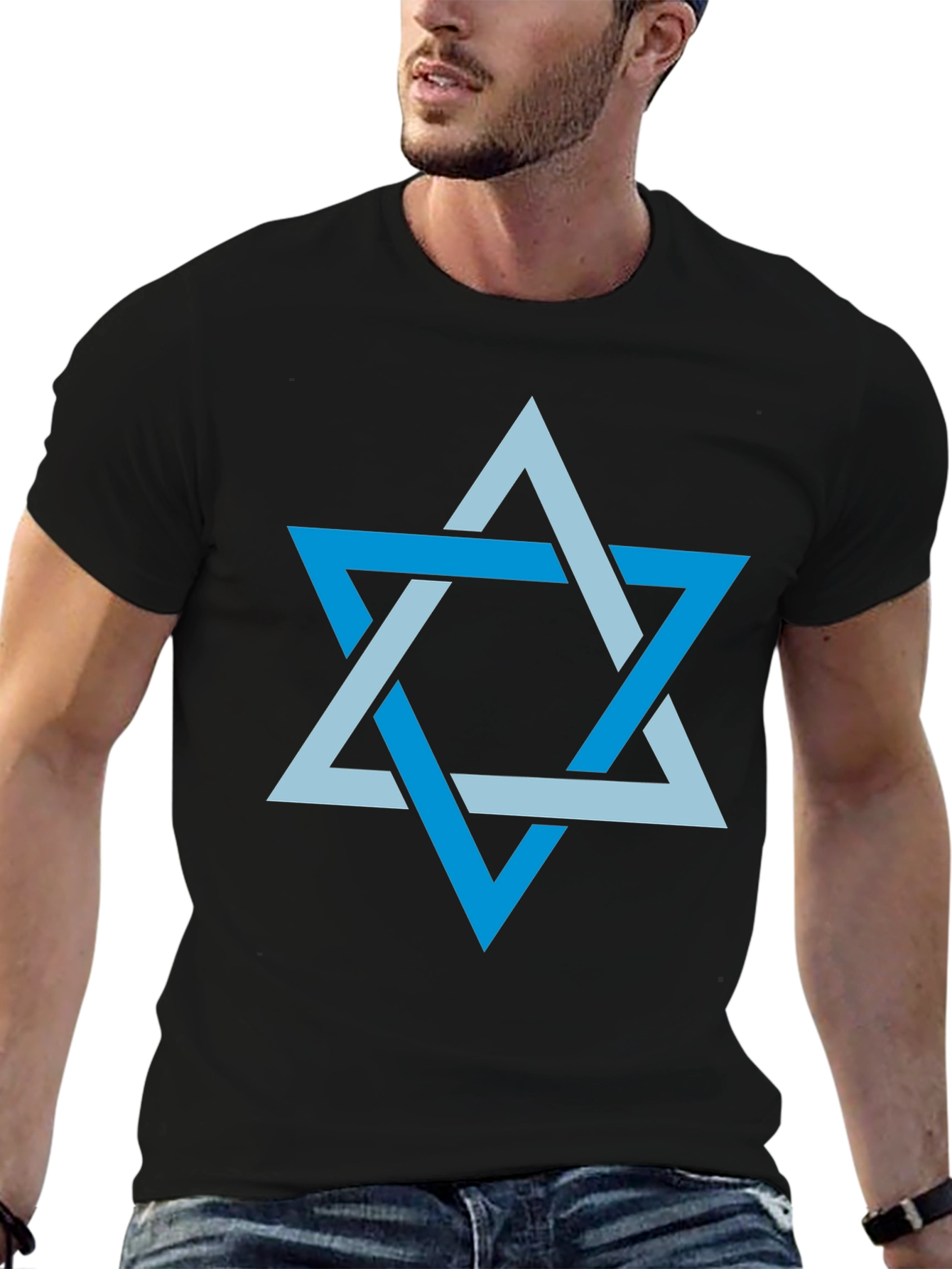 Star of David Mens Graphic T-Shirt