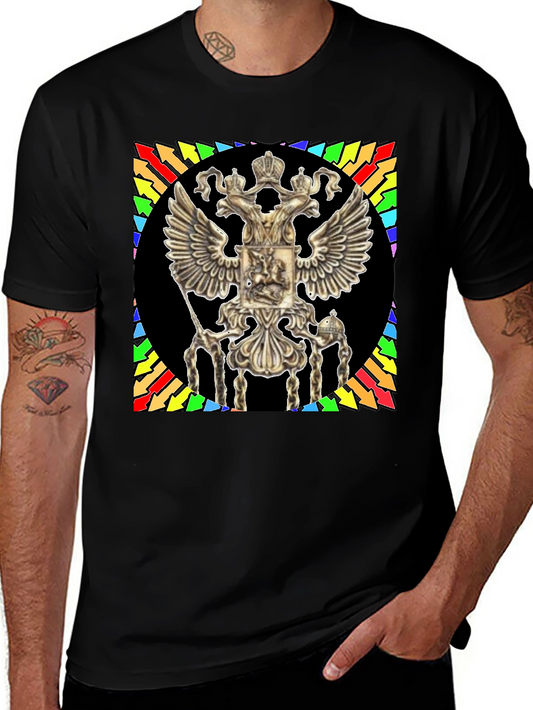 Ornate Double Eagle Graphic T-Shirt