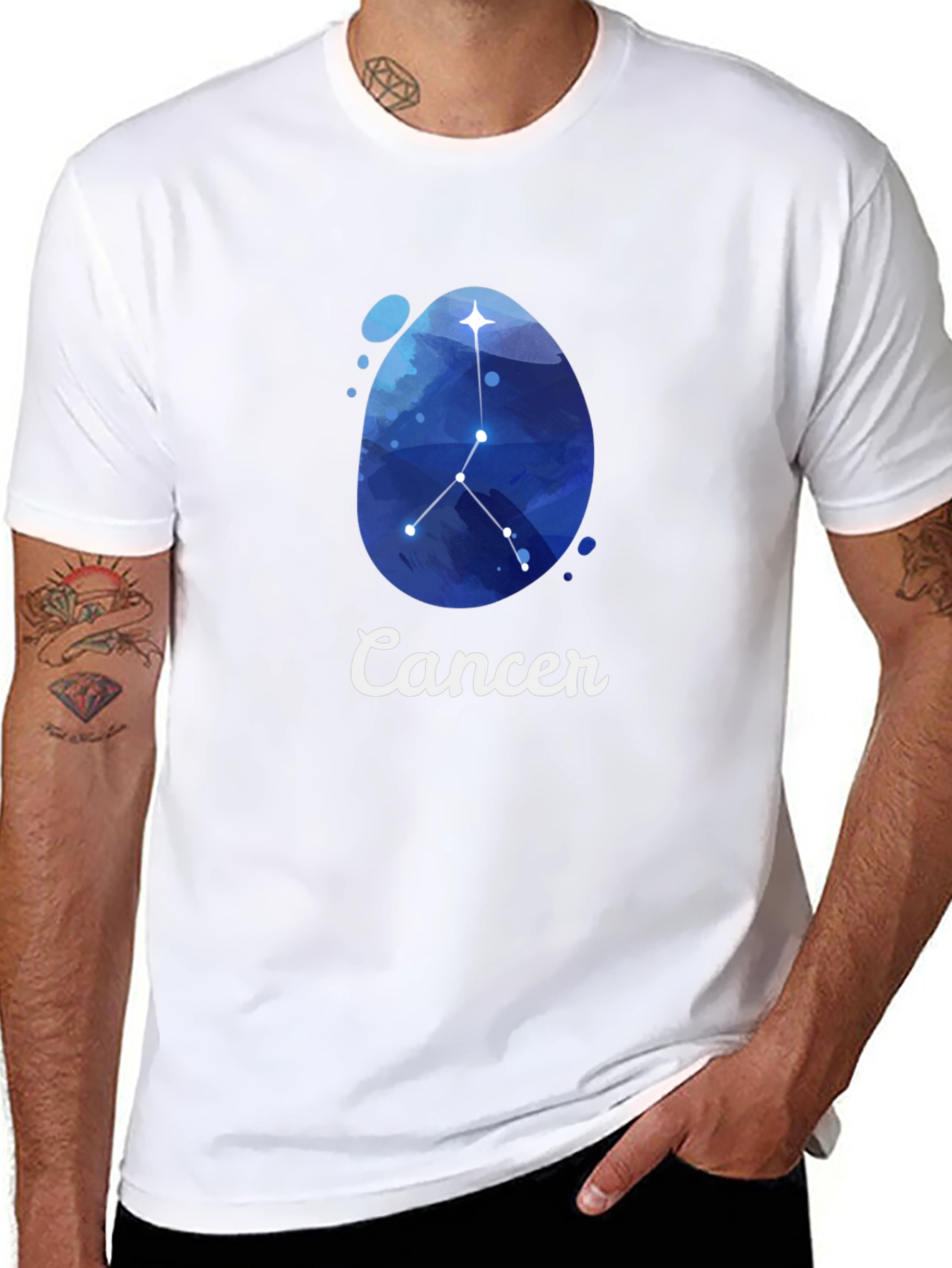 Cancer Zodiac T-Shirt - Stylish Constellation Design