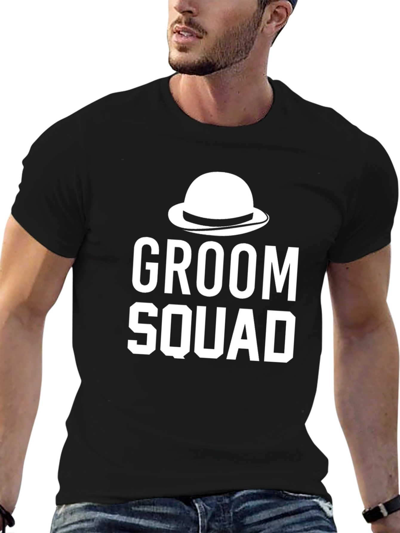Groom Squad Crew T-Shirt Wedding Party Tee