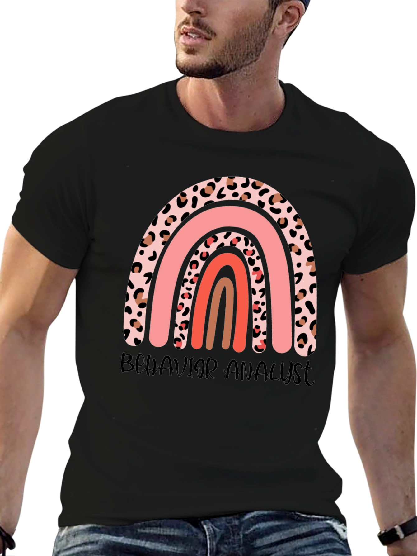 Behavior Analyst Rainbow Graphic Tee