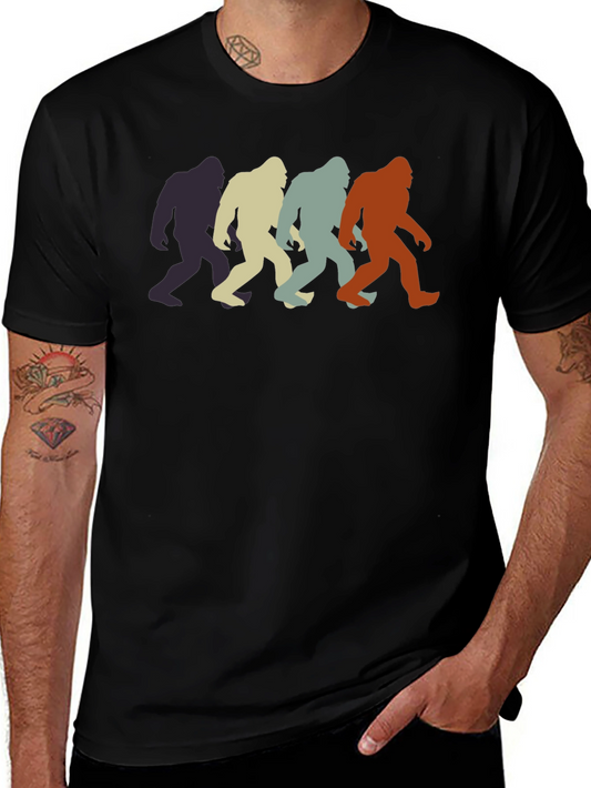 Retro Bigfoot T-Shirt - Colorful Sasquatch Design