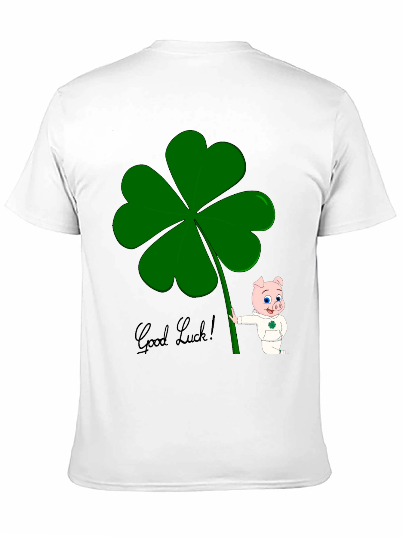 Lucky Pig Shamrock T-Shirt - Good Luck Charm Tee