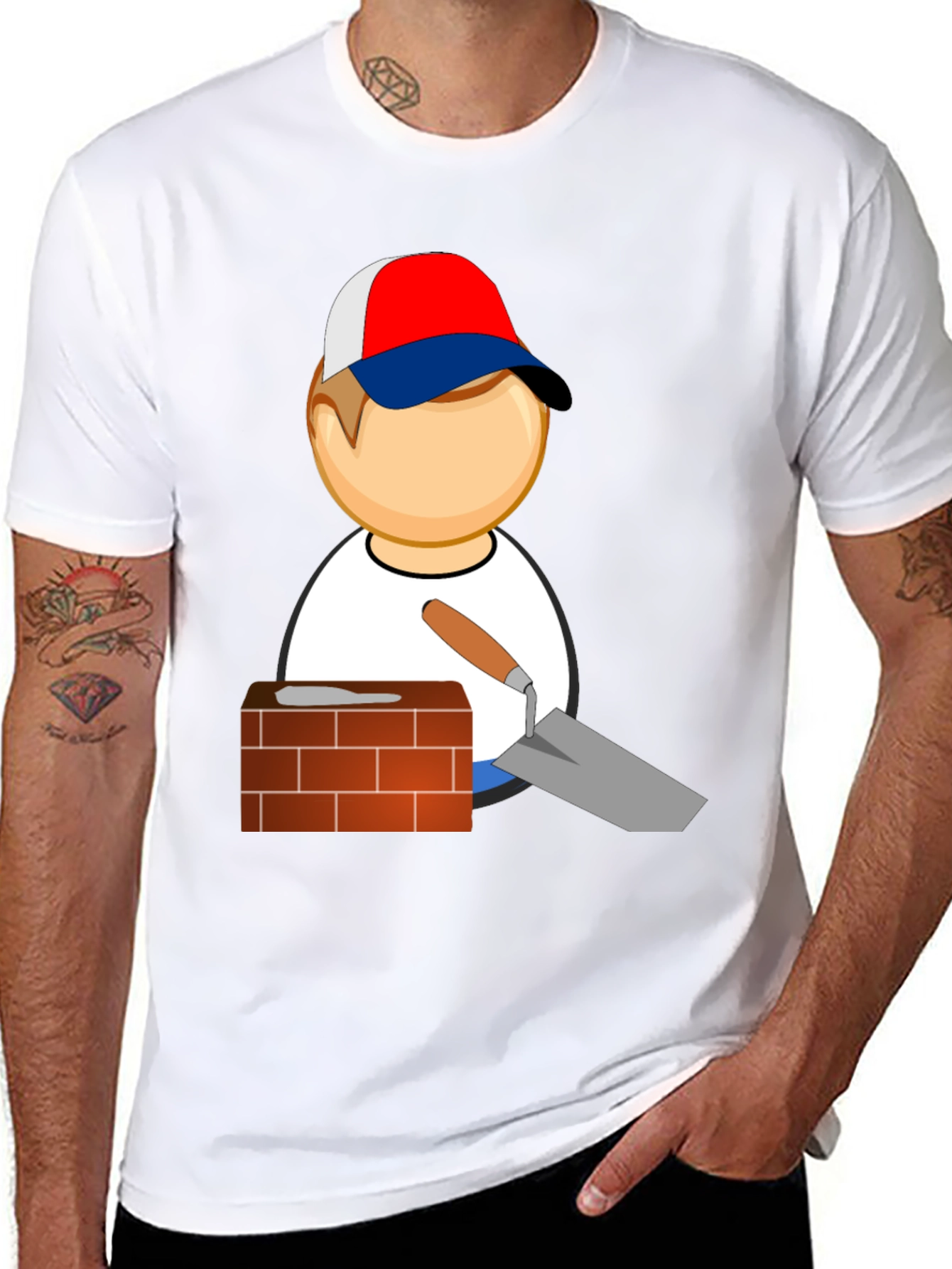 Bricklayer Graphic T-Shirt - Novelty Construction Tee