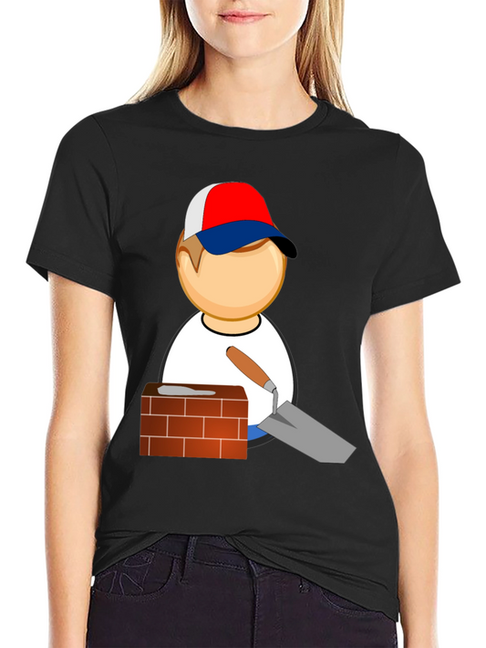 Bricklayer Graphic T-Shirt - Novelty Construction Tee