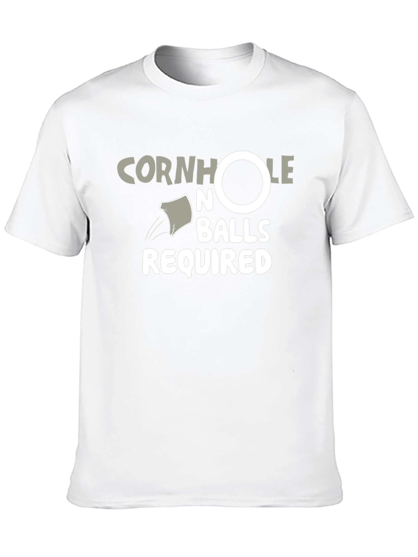 Cornhole No Balls Required Black T-Shirt