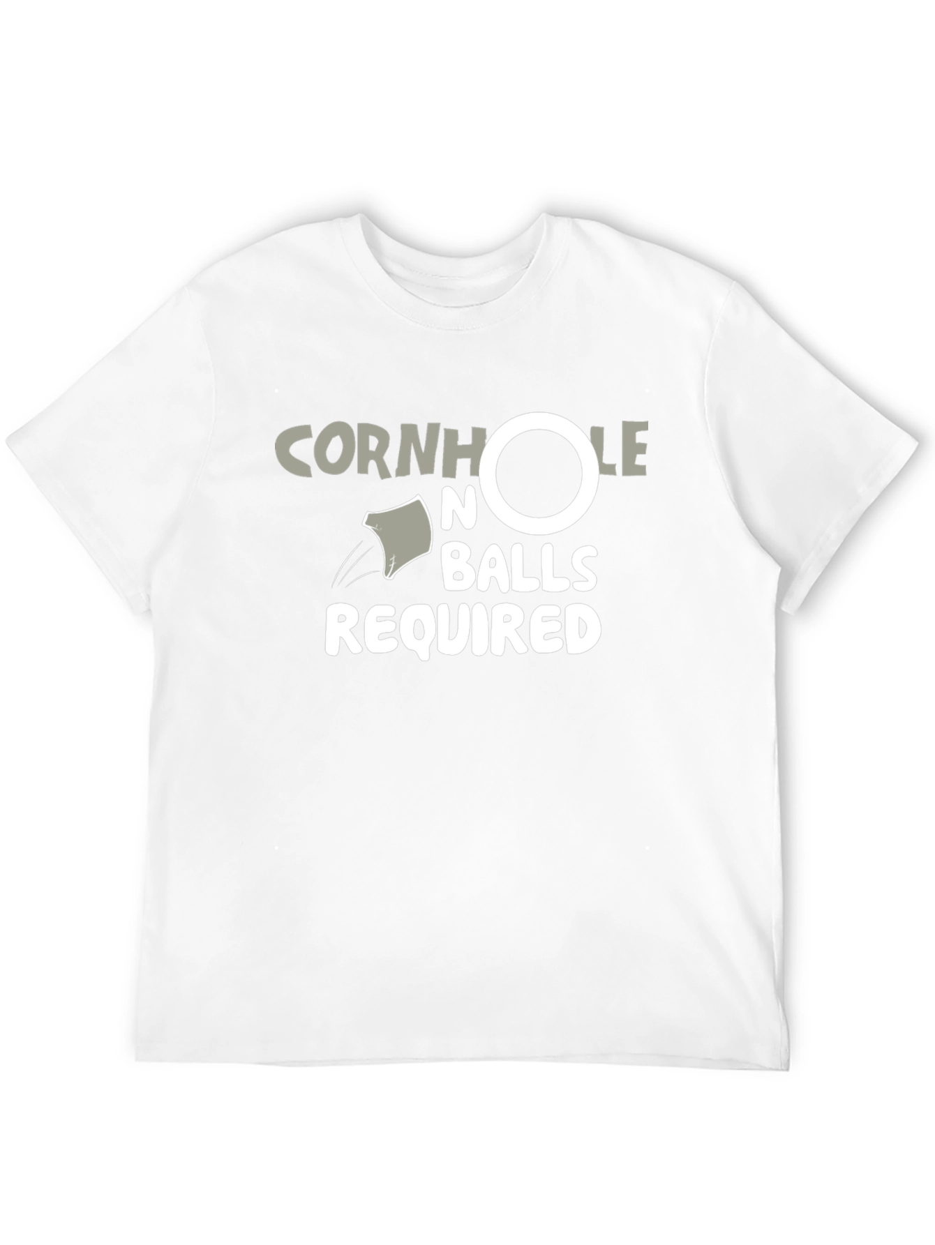 Cornhole No Balls Required Black T-Shirt