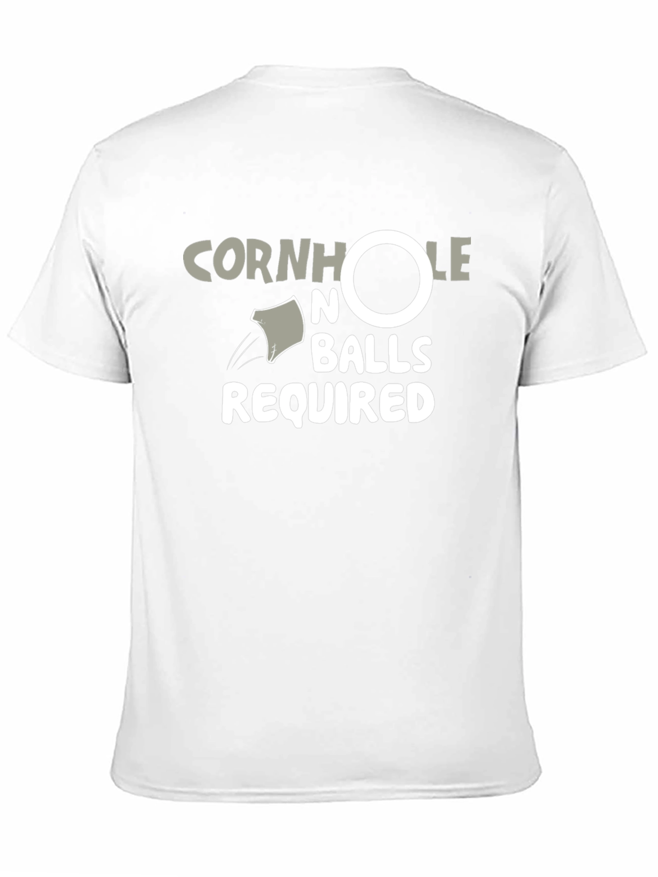 Cornhole No Balls Required Black T-Shirt