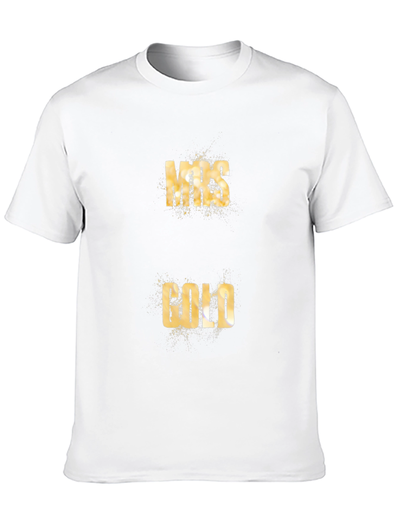 Mrs. Gold Tee - Black Cotton Graphic T-Shirt