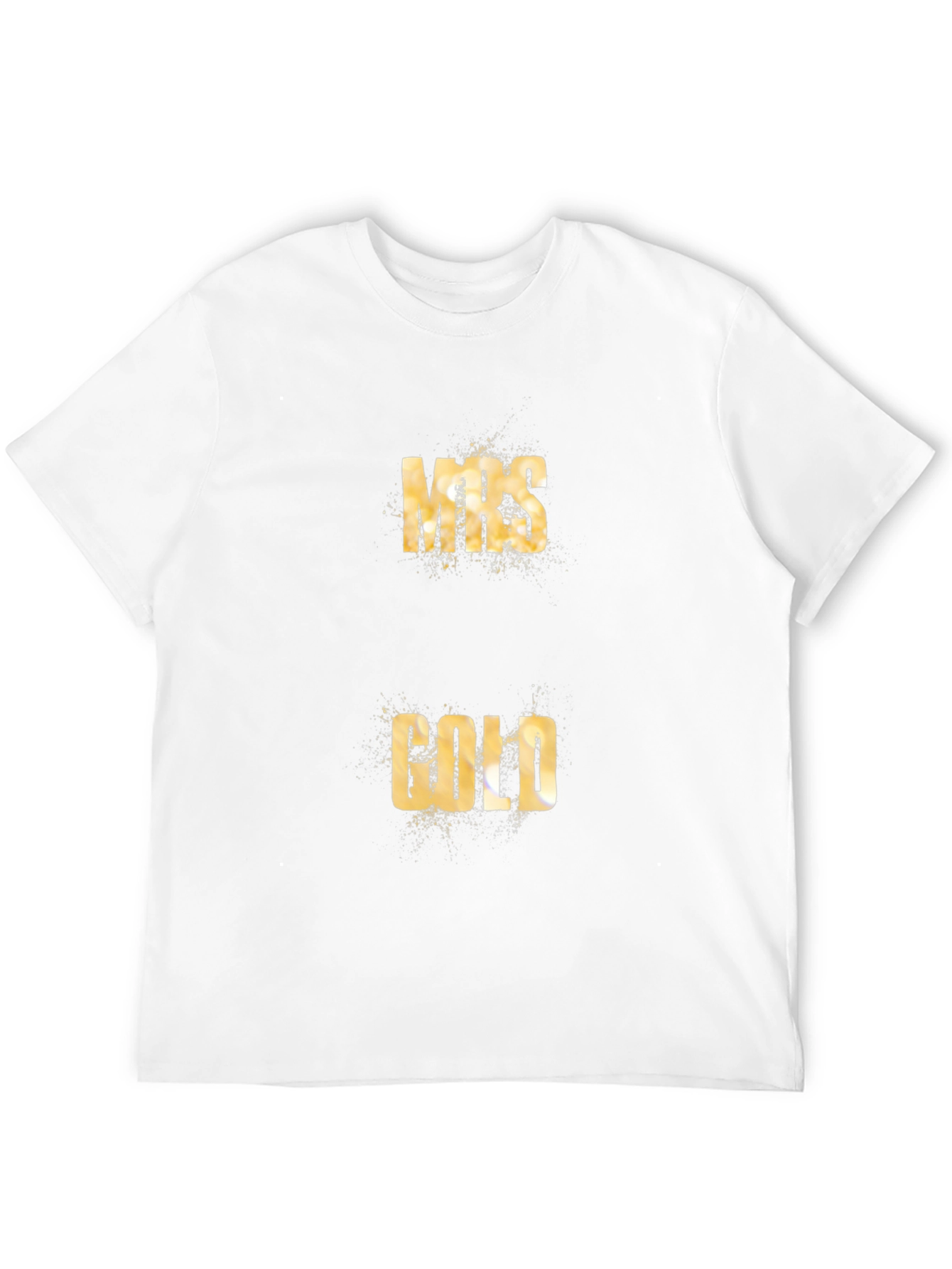 Mrs. Gold Tee - Black Cotton Graphic T-Shirt