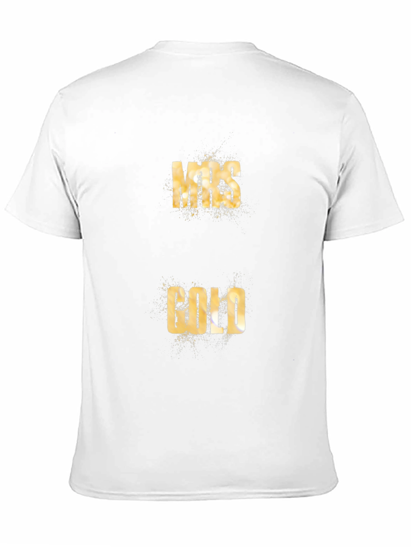 Mrs. Gold Tee - Black Cotton Graphic T-Shirt