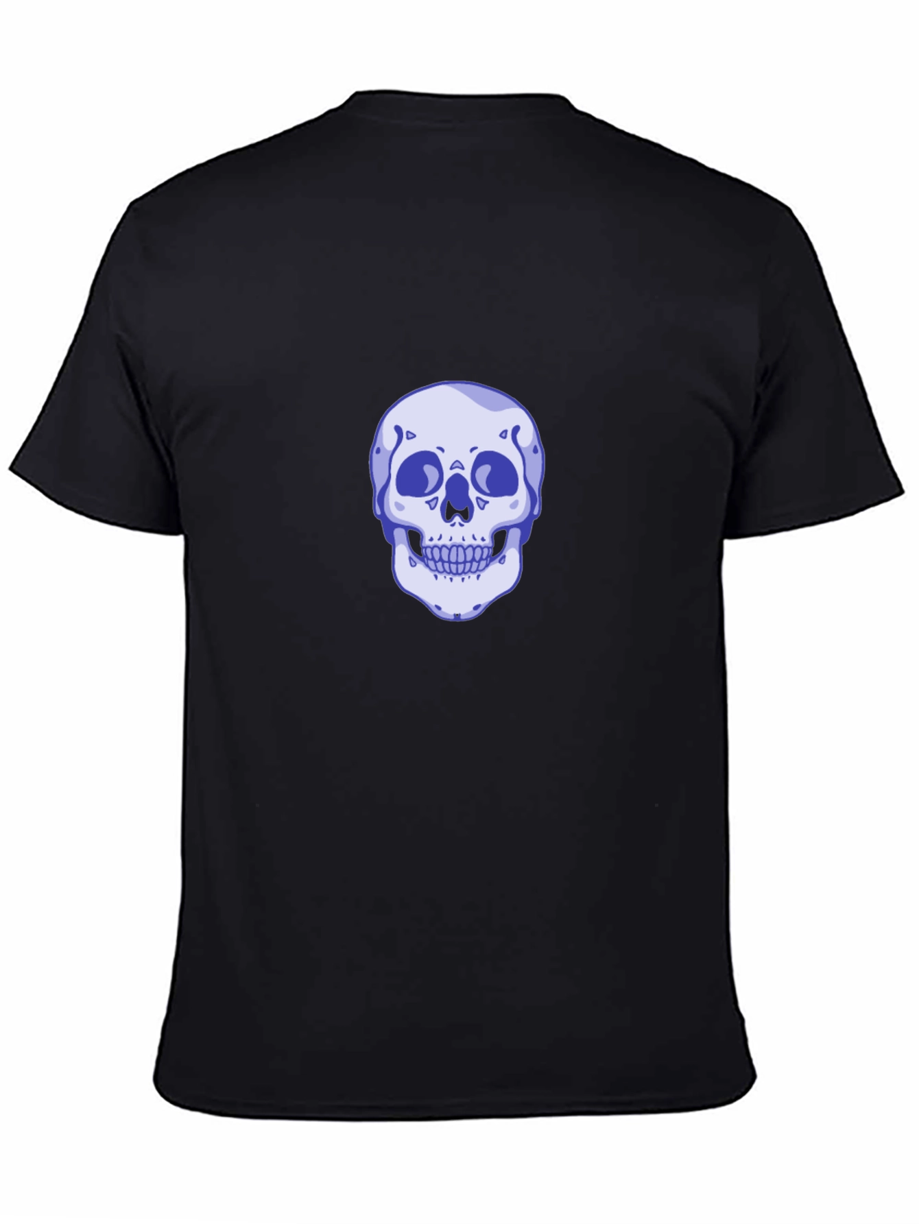 Skull Graphic Tee - Mens Casual Black T-Shirt