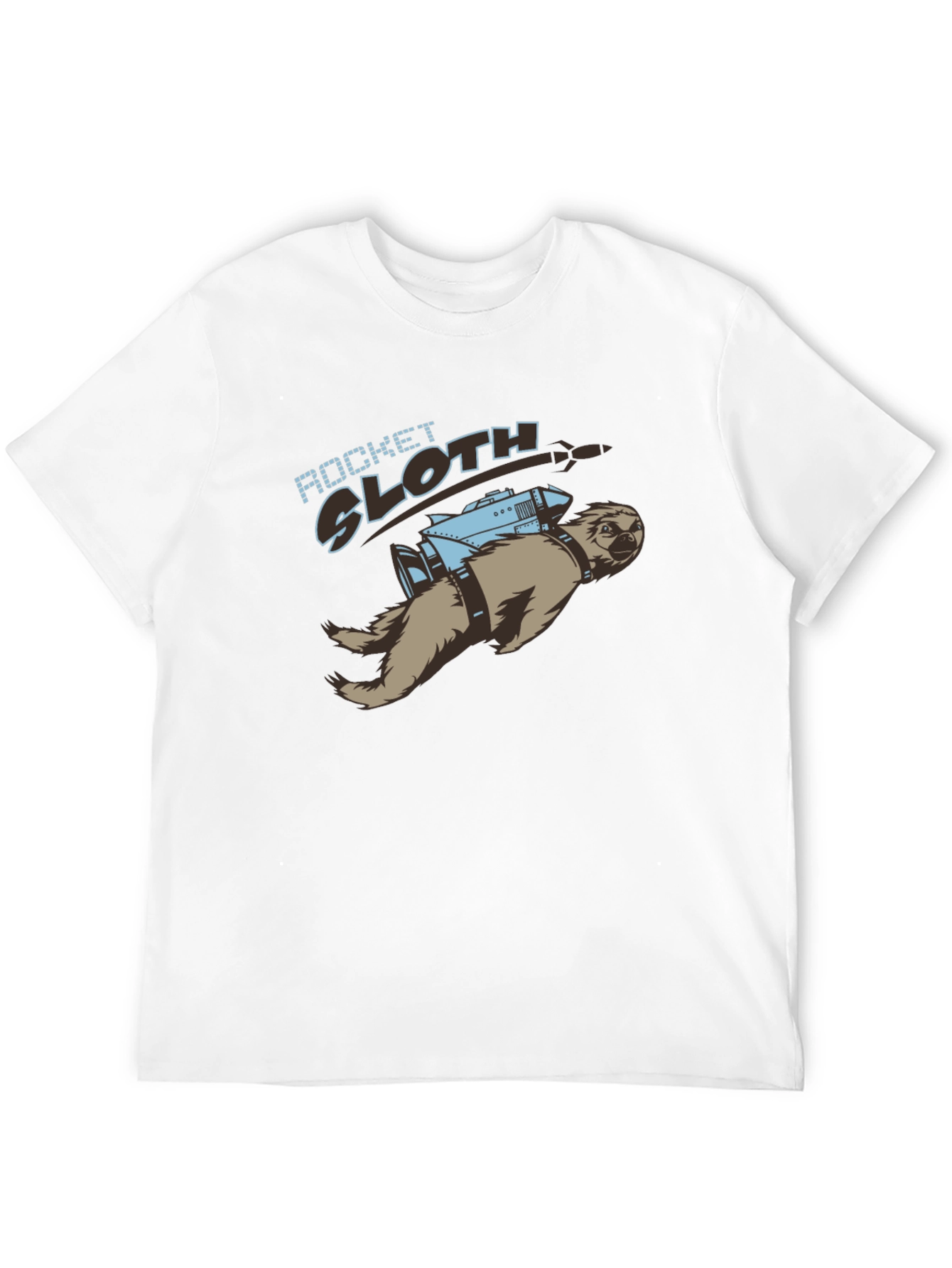Rocket Sloth T-Shirt - Funny Graphic Tee