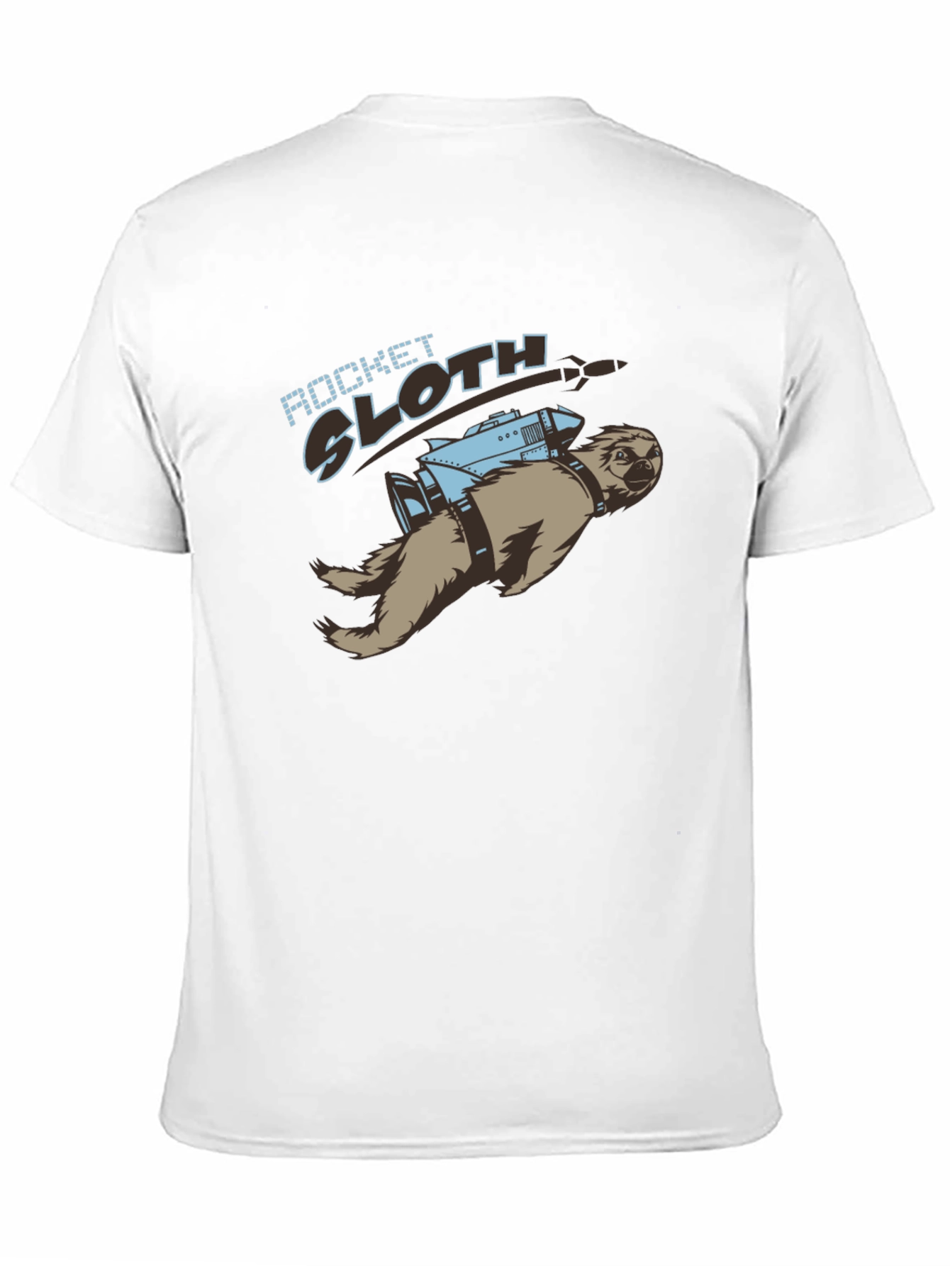 Rocket Sloth T-Shirt - Funny Graphic Tee