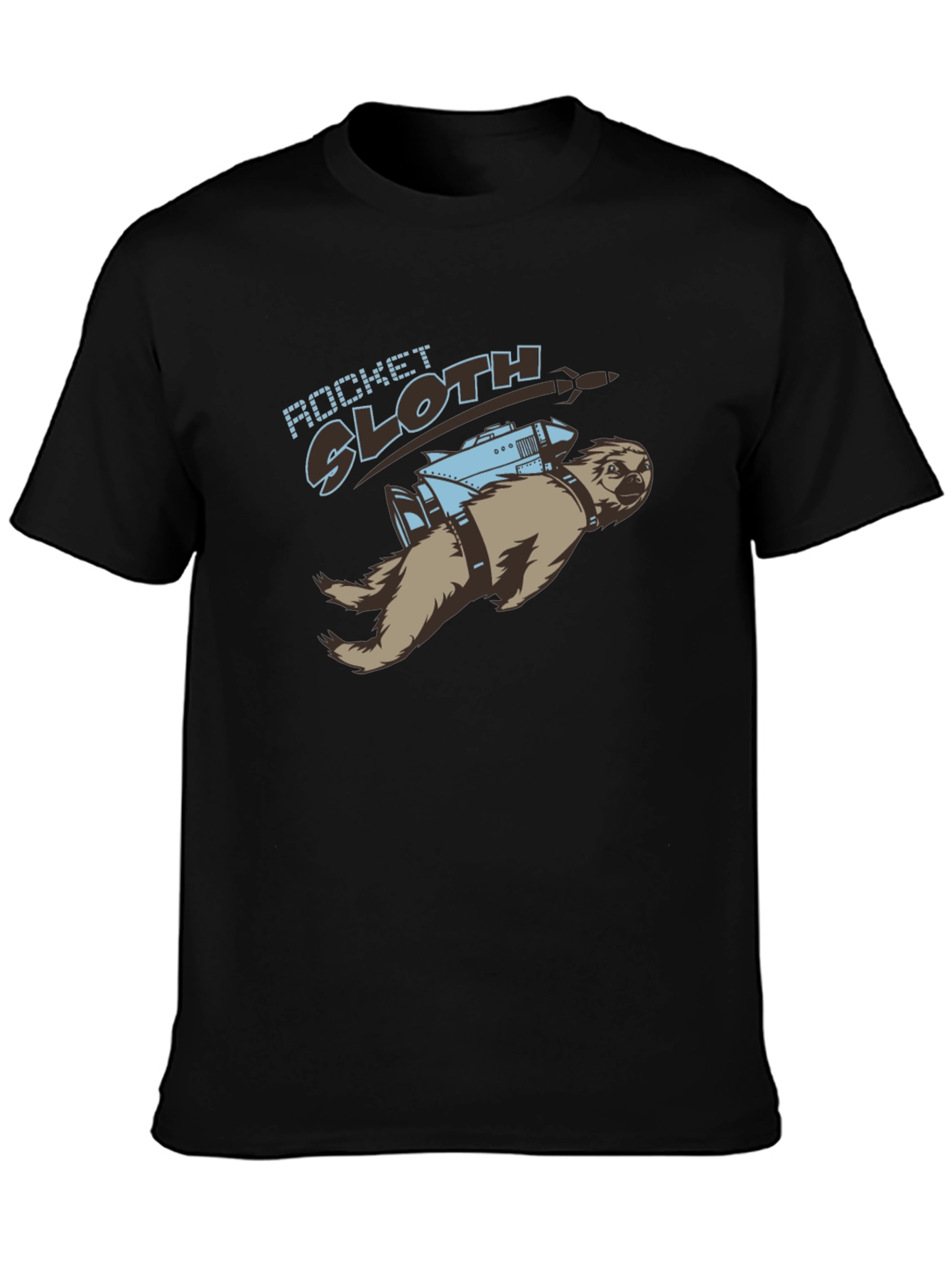 Rocket Sloth T-Shirt - Funny Graphic Tee
