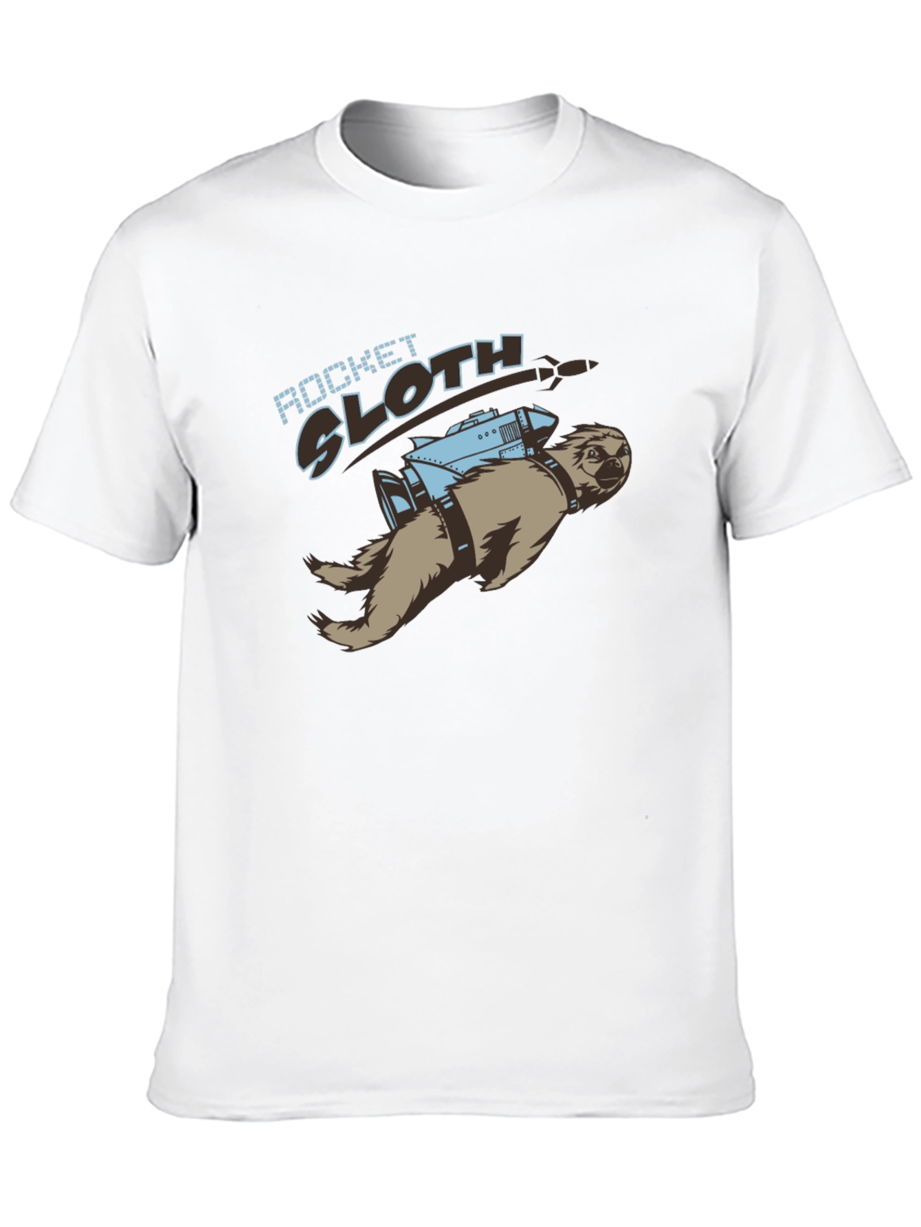 Rocket Sloth T-Shirt - Funny Graphic Tee