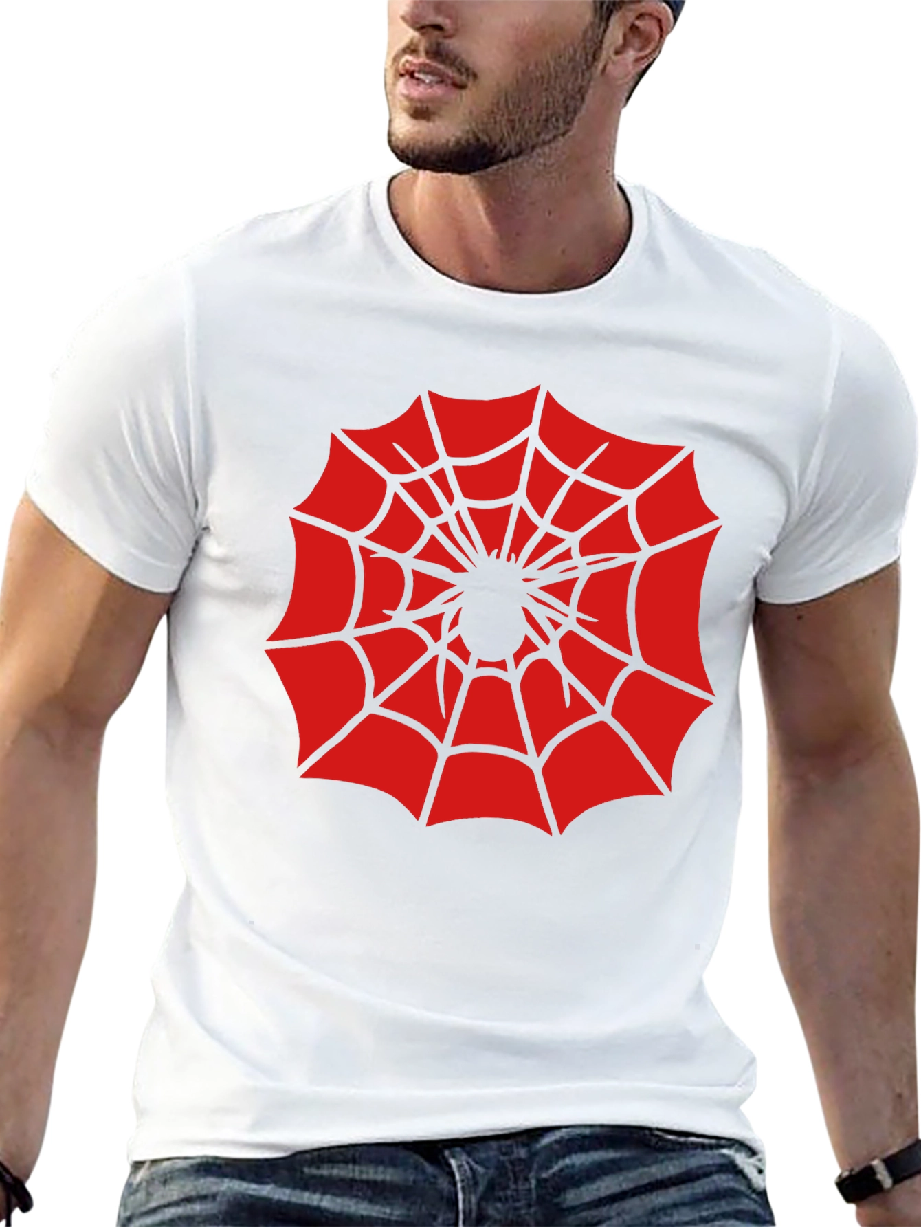 Spider Web Graphic Tee - Halloween Ready