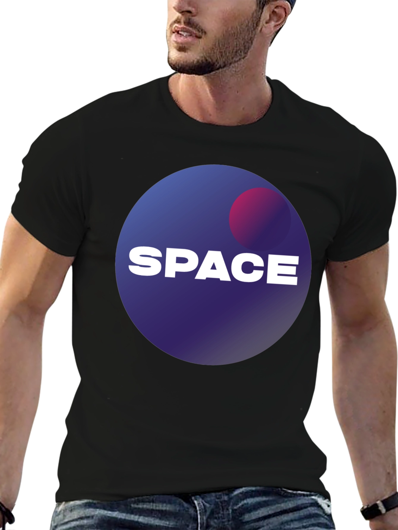 Space Graphic T-Shirt - Galaxy Design