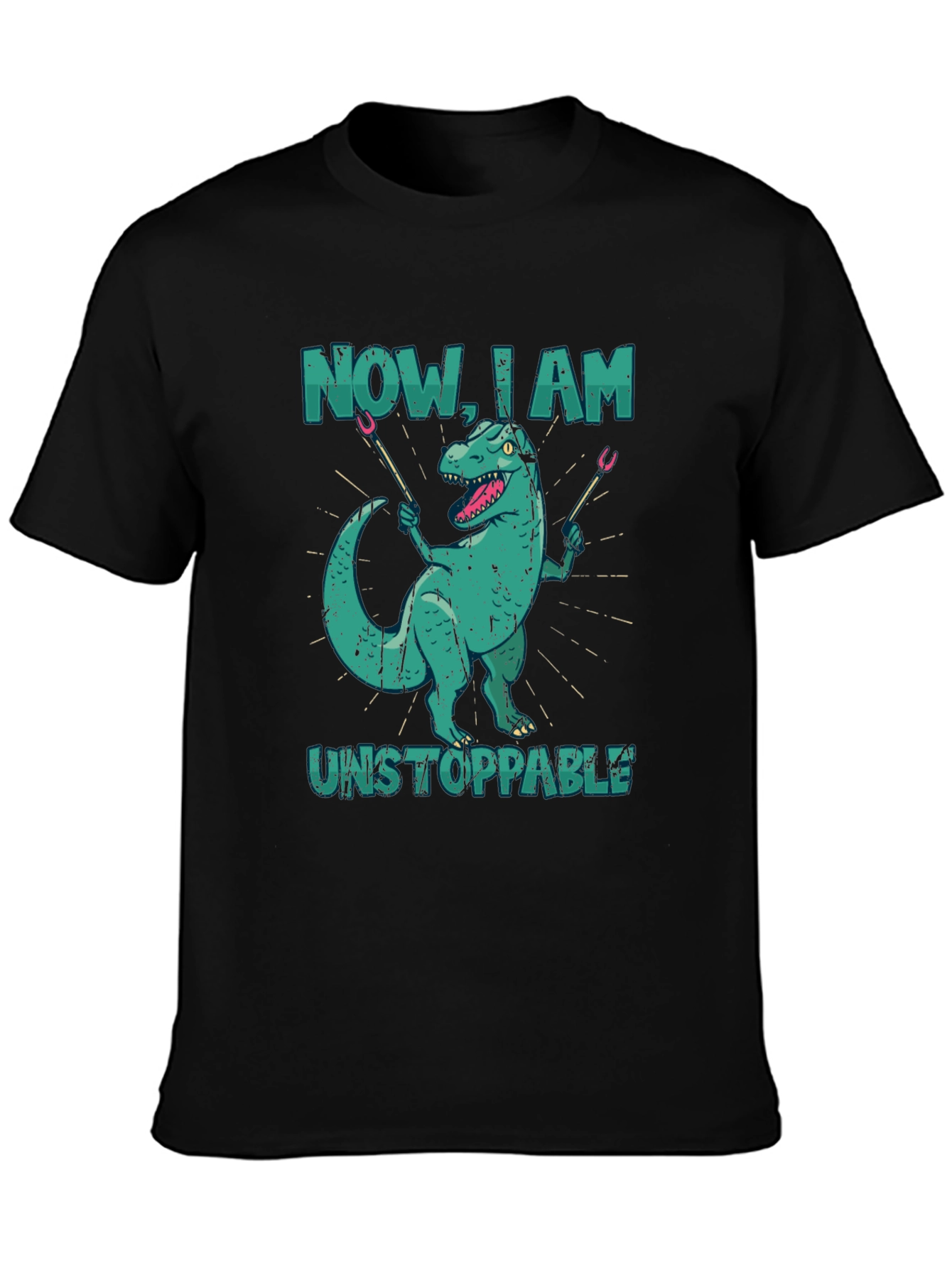 Dino BBQ T-Shirt - Now I Am Unstoppable!