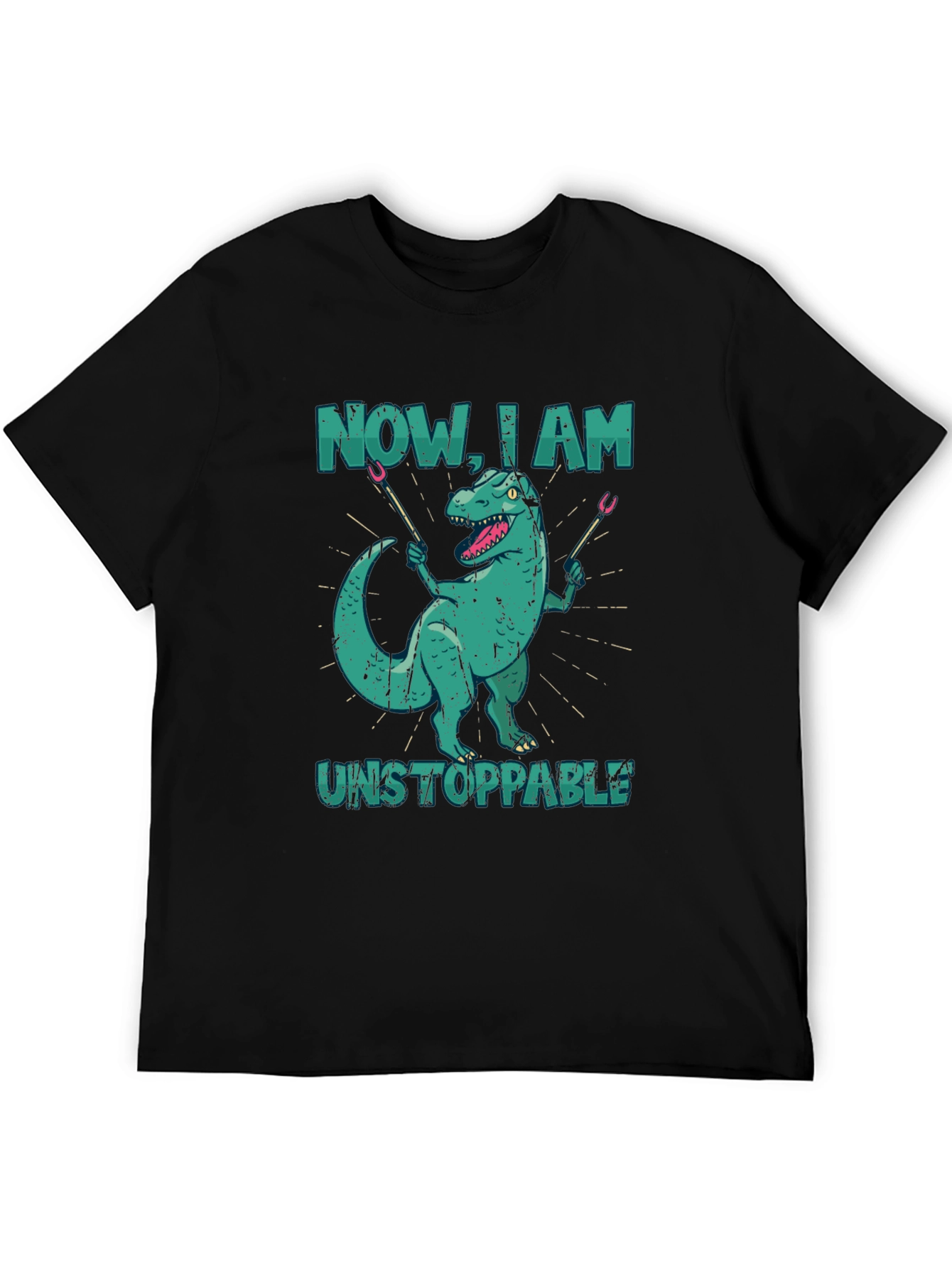 Dino BBQ T-Shirt - Now I Am Unstoppable!