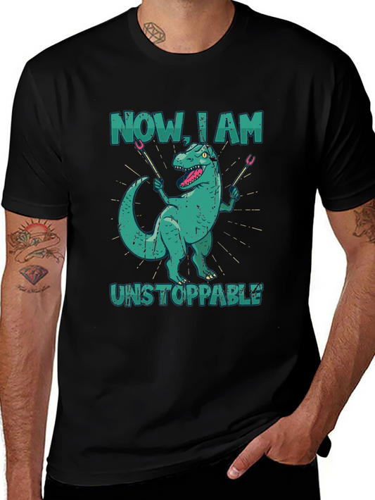 Dino BBQ T-Shirt - Now I Am Unstoppable!