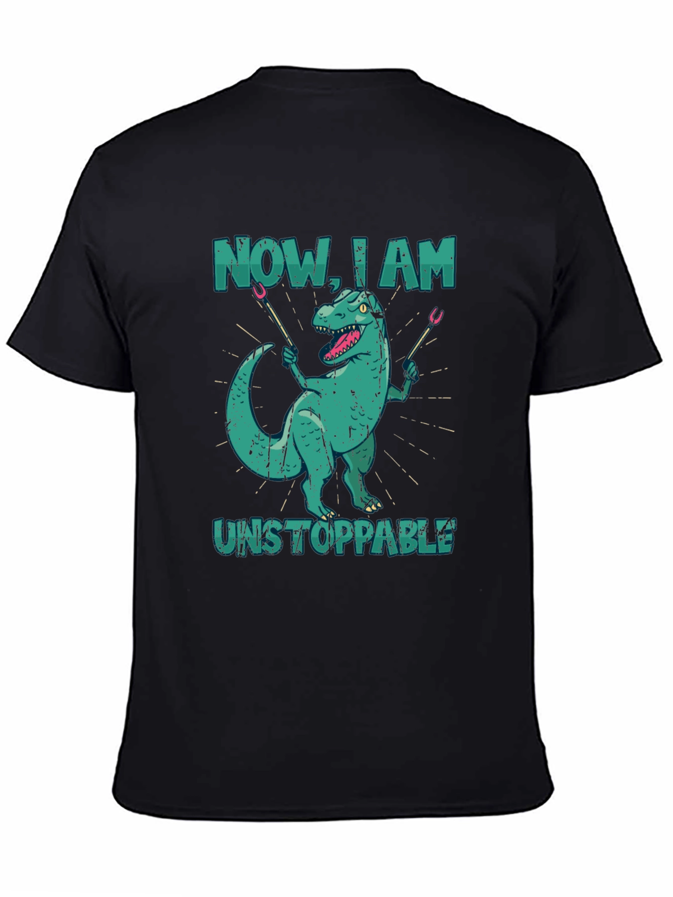 Dino BBQ T-Shirt - Now I Am Unstoppable!